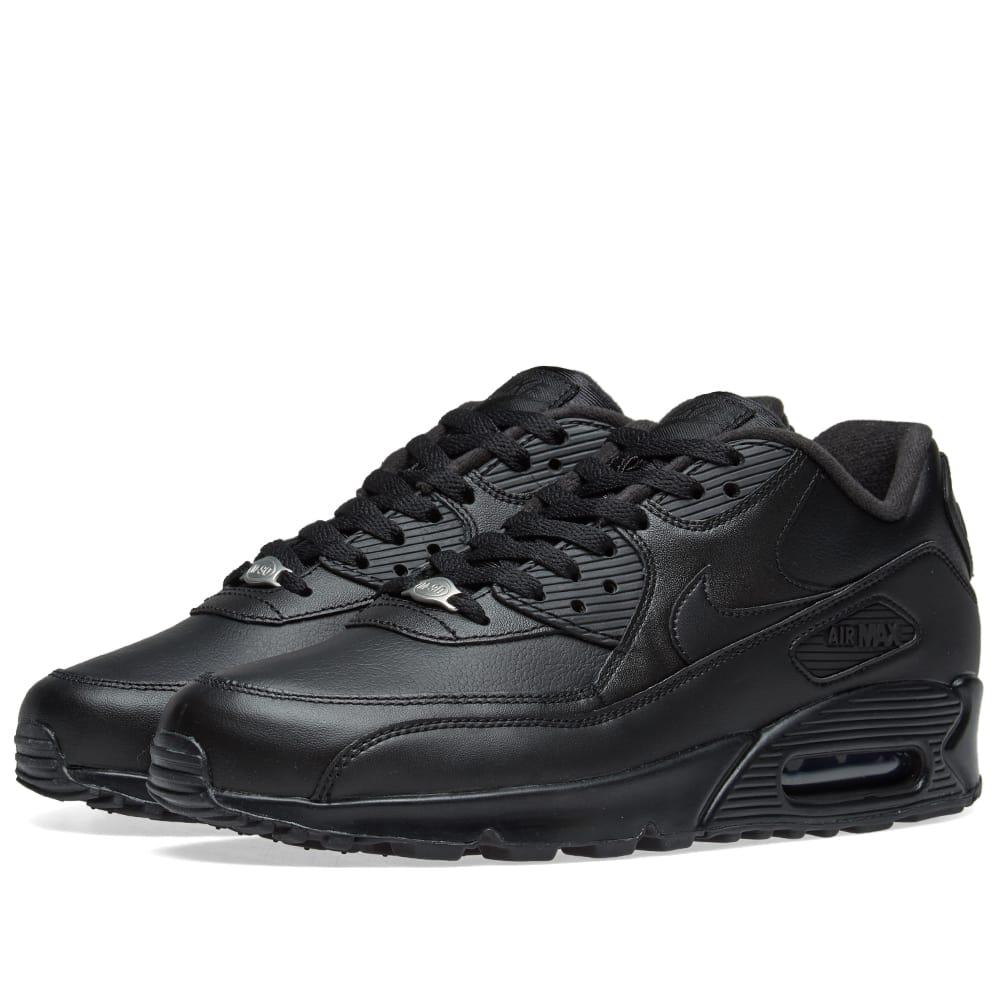 Nike Air Max 90 Leather in Black for Men - Save 18% | Lyst