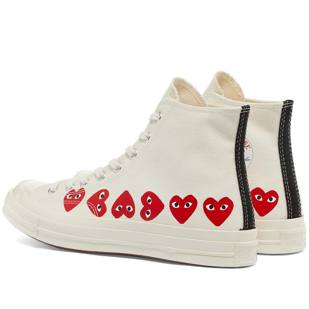 comme des garçons play x converse pro leather