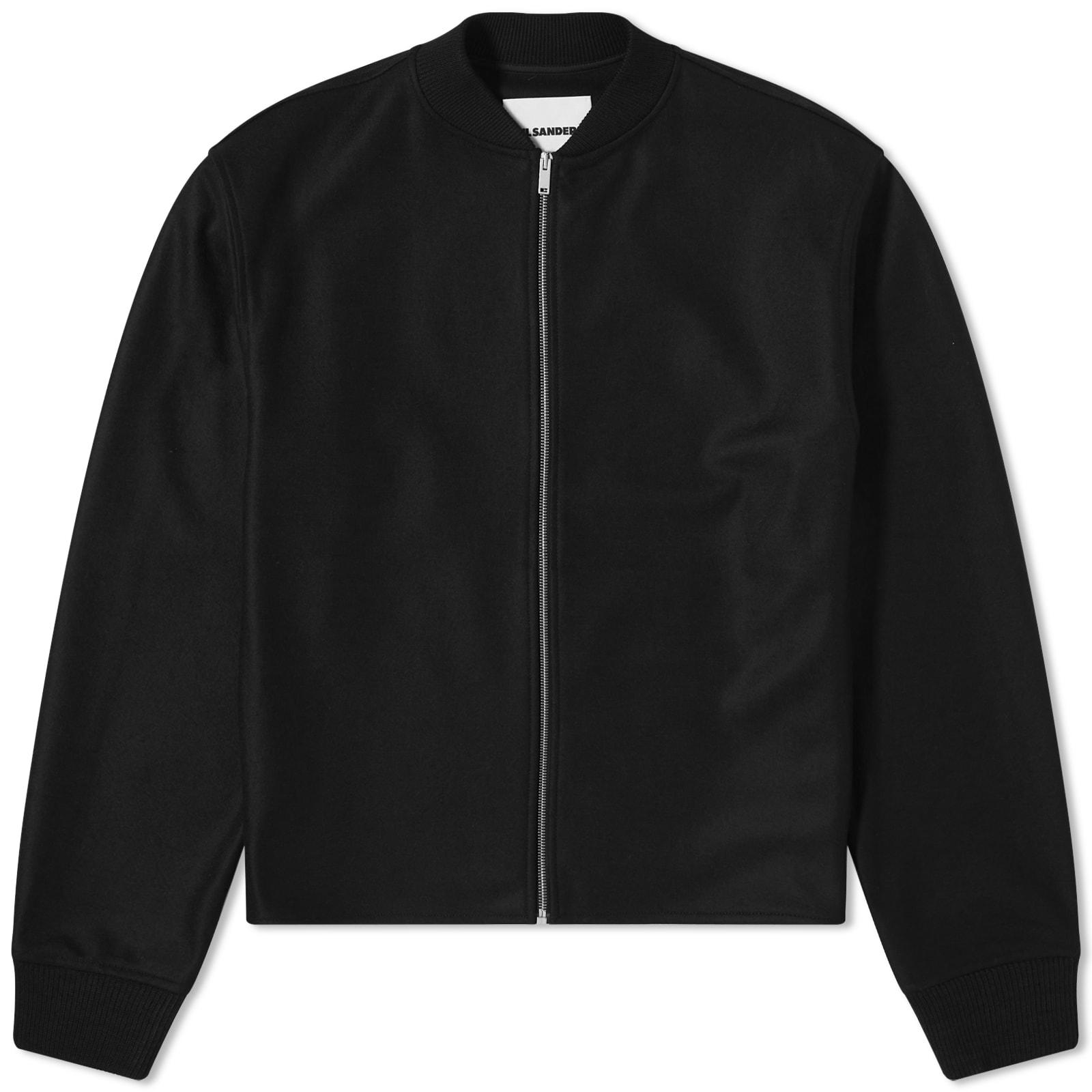 Melton wool blend cheap zip bomber jacket