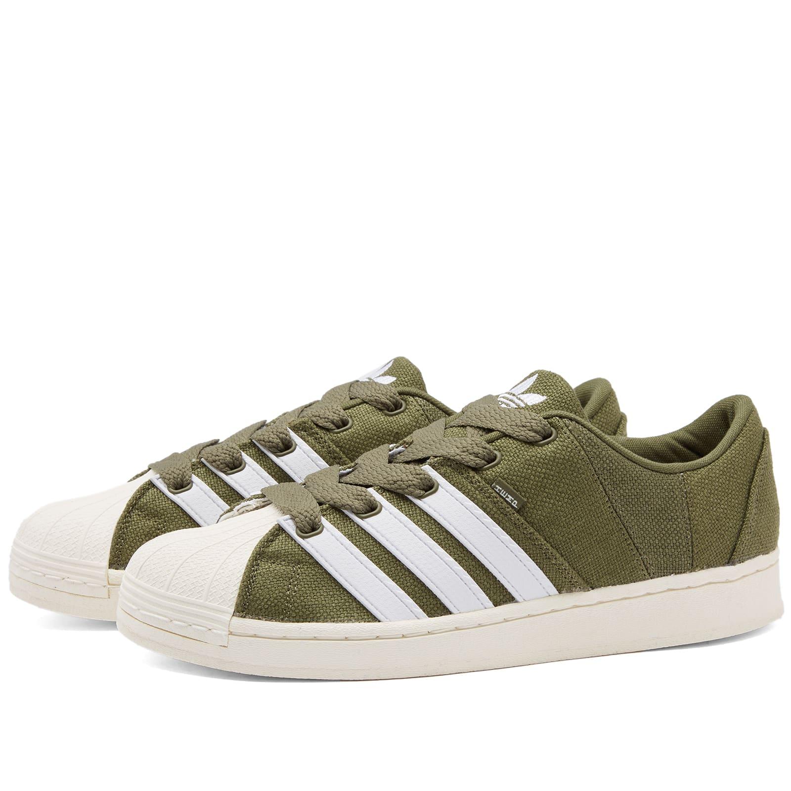 adidas Superstar Supermodified Hemp Sneakers in Green for Men | Lyst