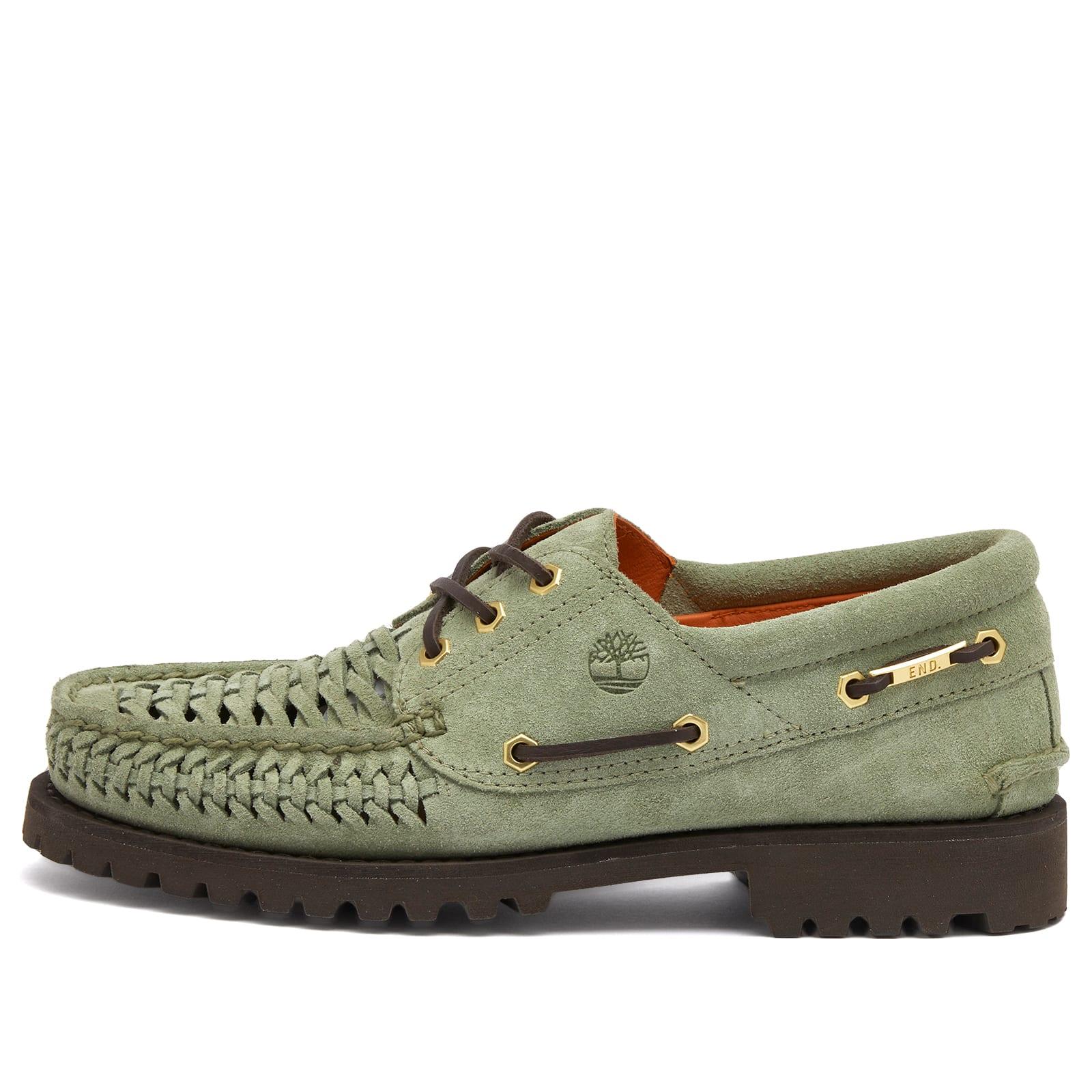 Timberland End. X Authentic 3 Eye Boat Shoe in Green for Men | Lyst