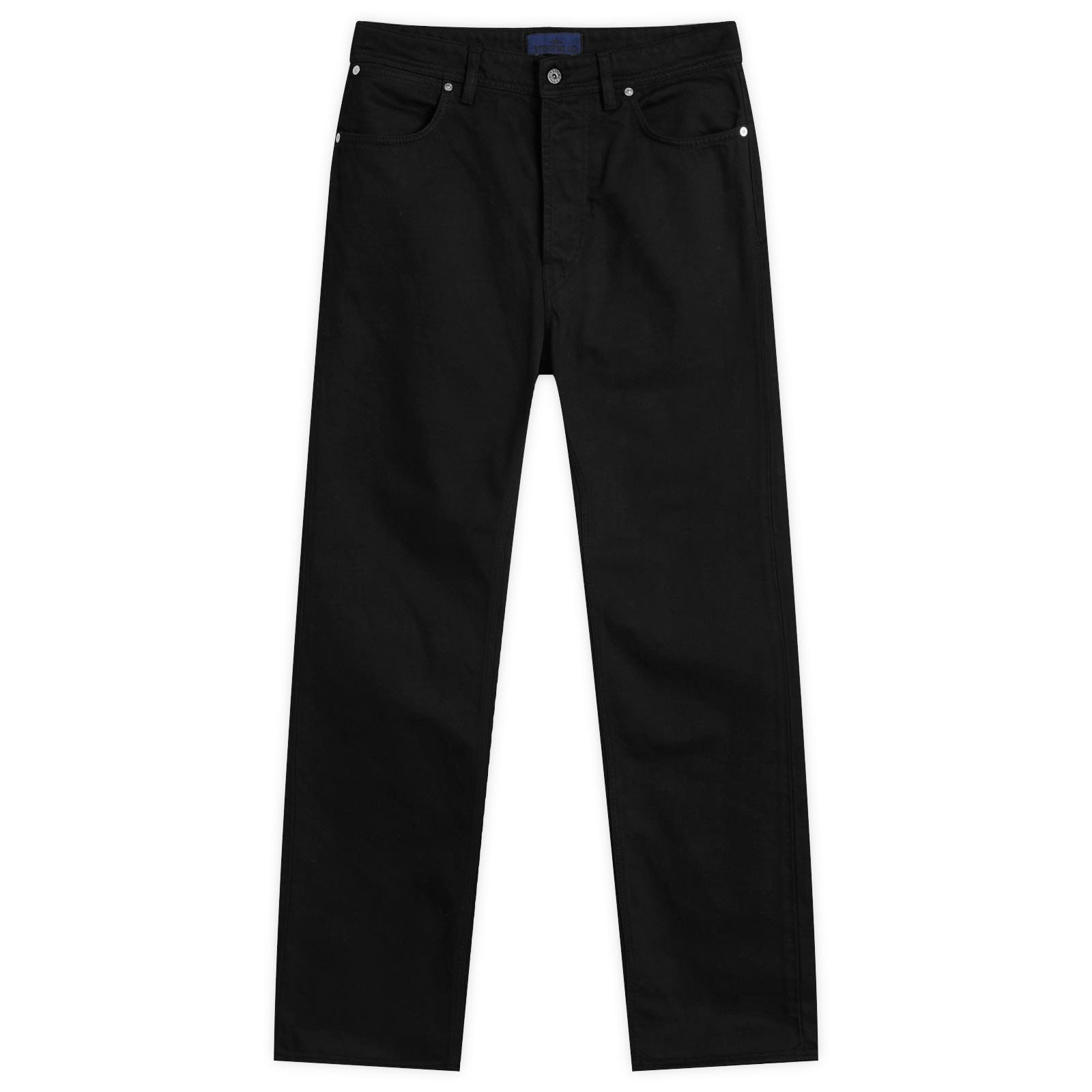 Stone Island Bull Denim-Tc Straight Jeans in Black for Men | Lyst