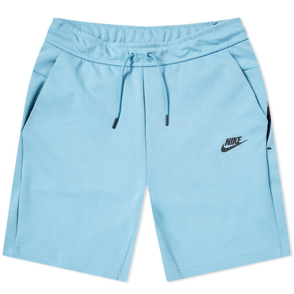 Nike Tech Fleece Short in Blue for Men - Lyst