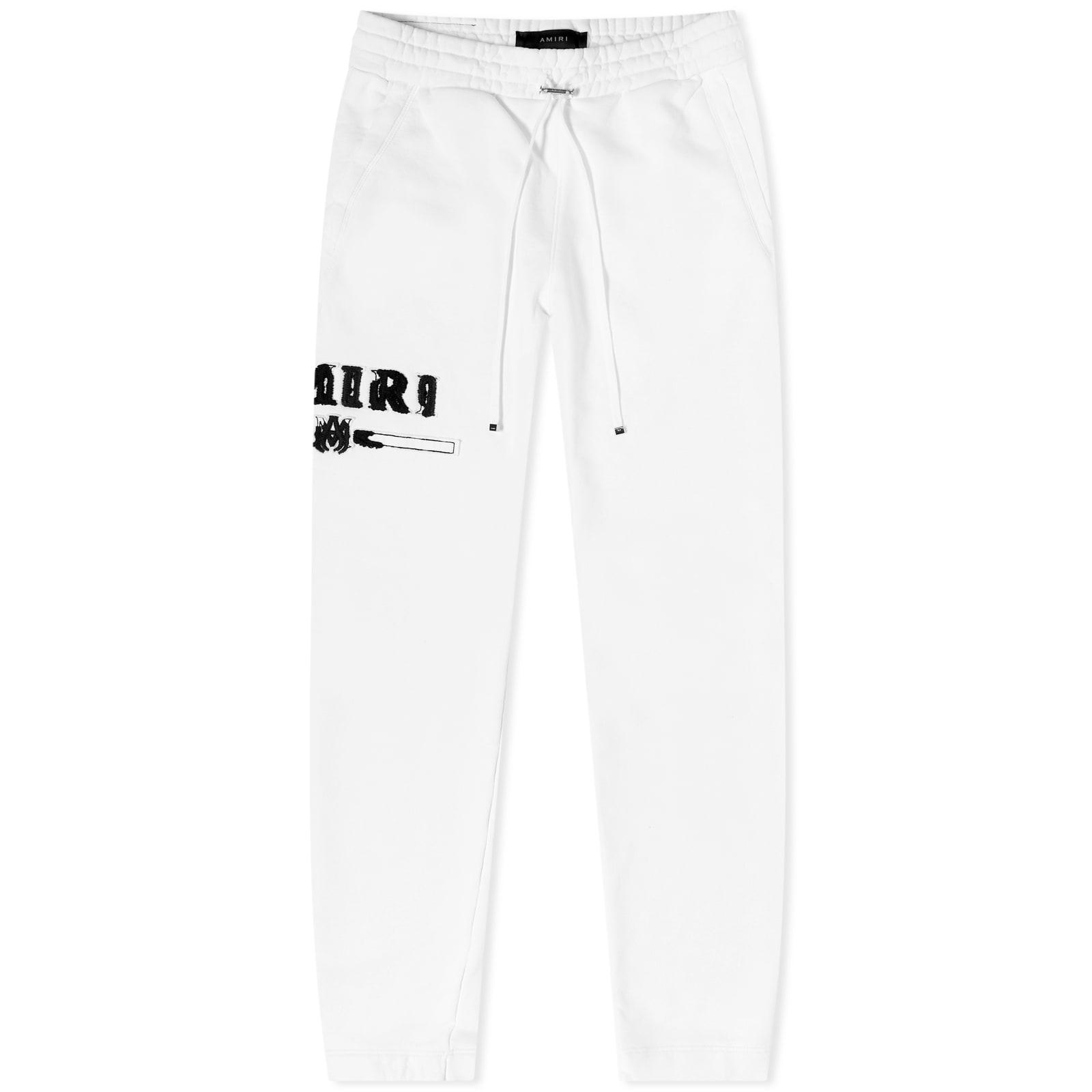 Amiri Applique Logo Sweat Pant in White | Lyst