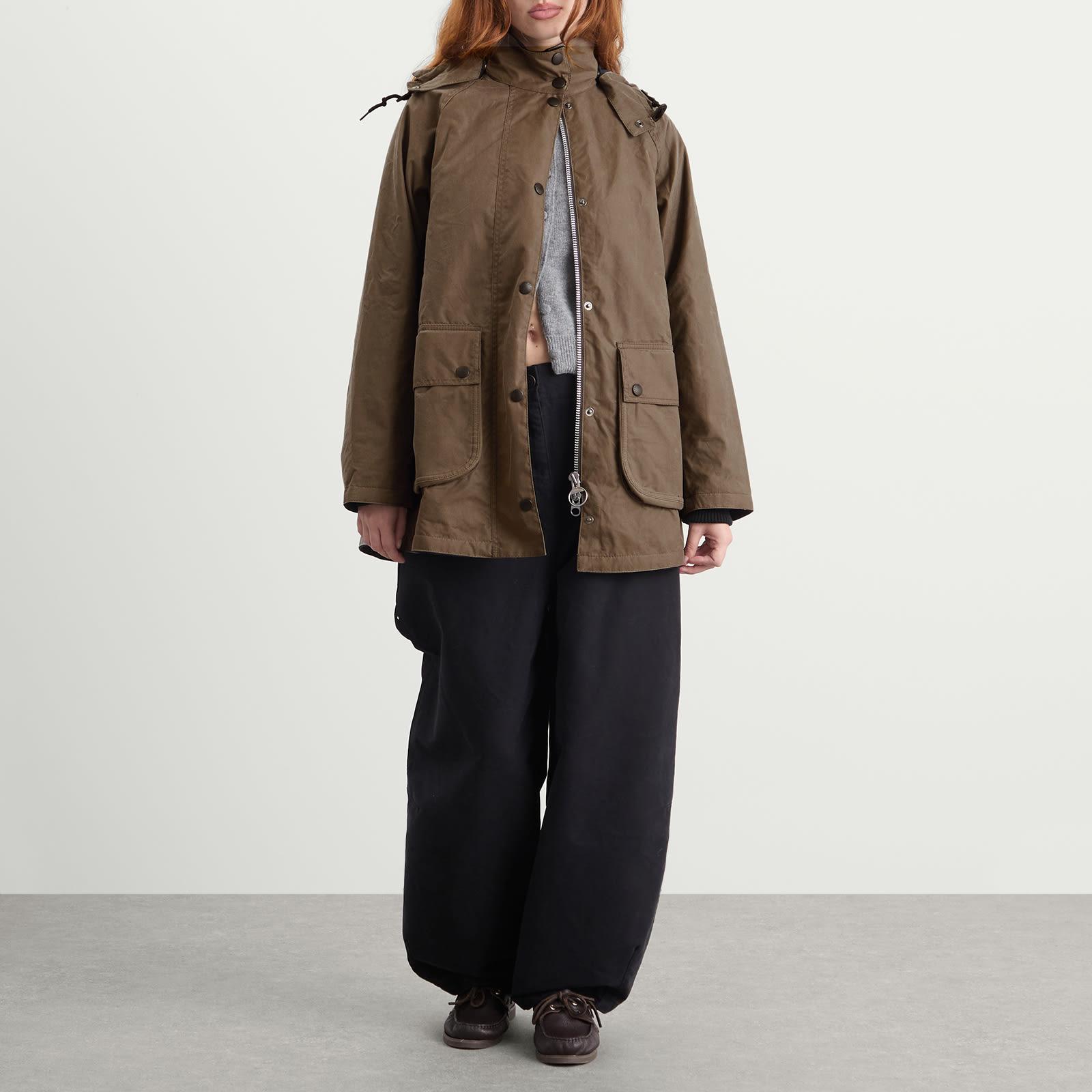 Barbour X Margaret Howell Stand Collar Parka Jacket in Brown | Lyst UK