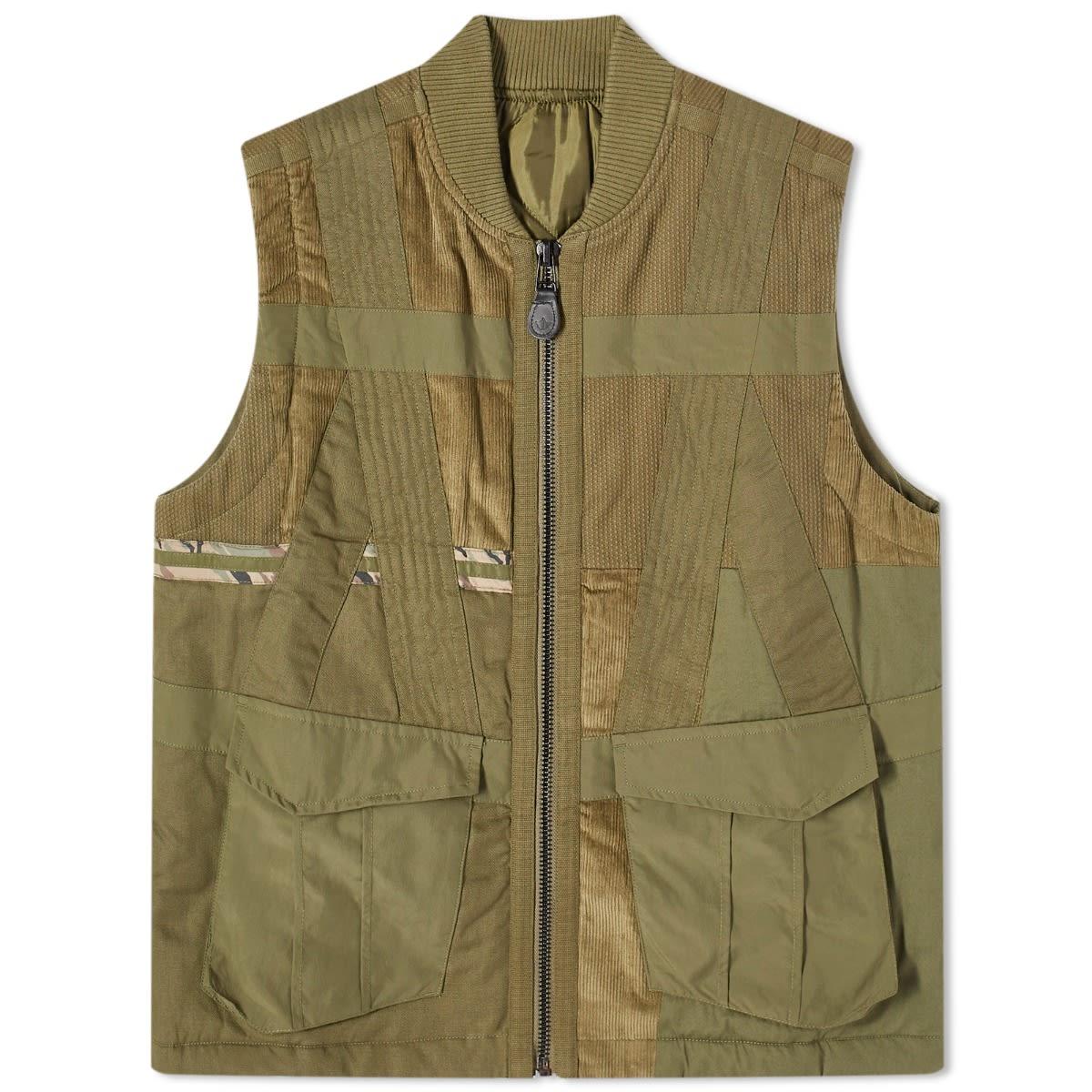 Maharishi Tugihagi Patchwork Tobi Vest in Green for Men Lyst Canada