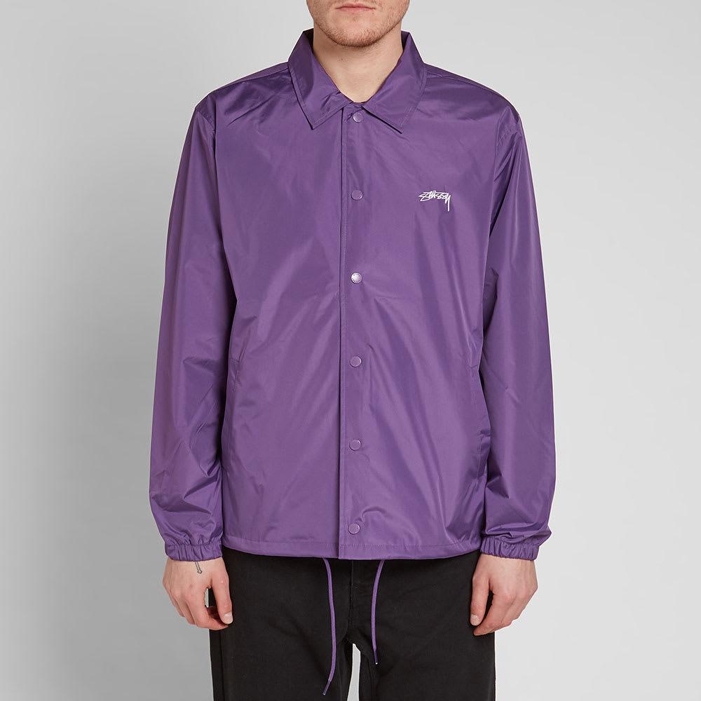 purple coach jacket