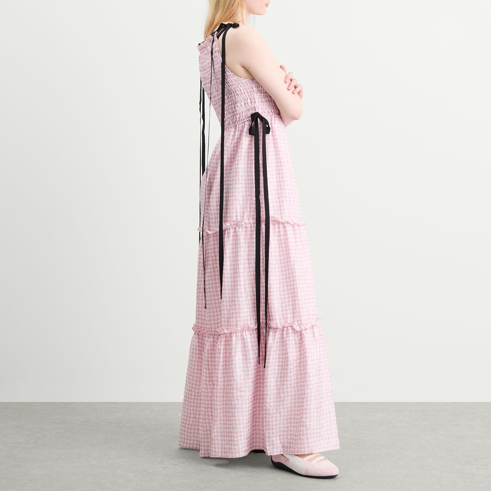 ワンピース GANNI Shibori Pleat Maxi Smock SlipDress FINAL SALE: GANNI Shibori Pleat Maxi Smock Slip Dress – Meridian