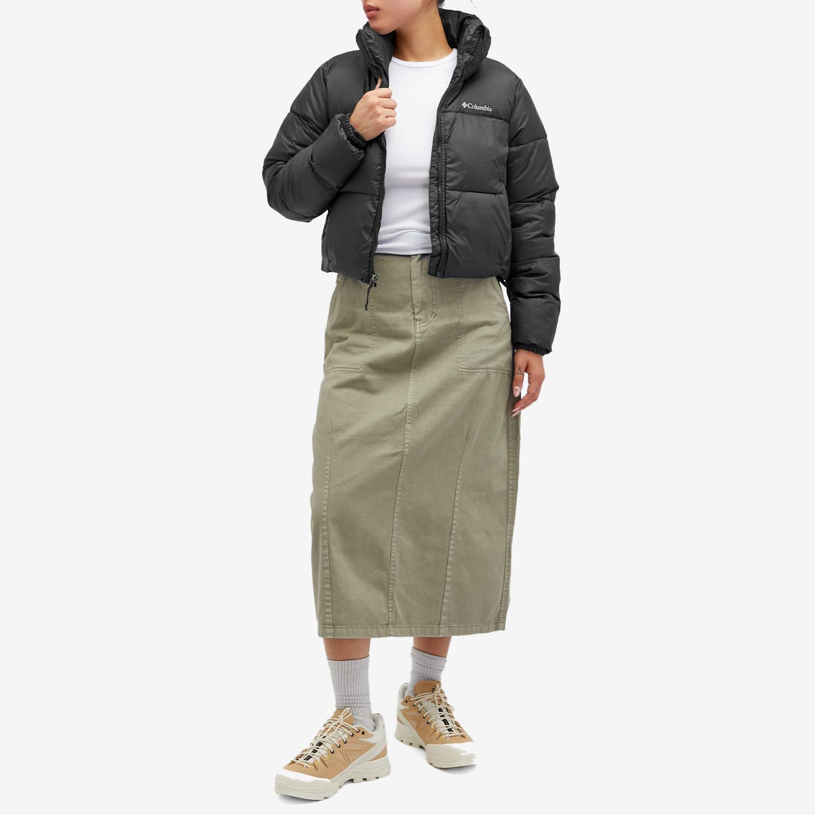Columbia Cropped Puffer Jacket in Black | Lyst UK