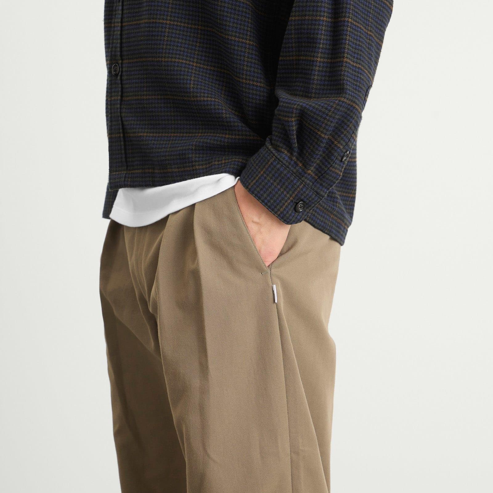 Wtaps 20ss tuck ブラウン　M WTAPS Two Tuck Trousers in Brown for Men | Lyst