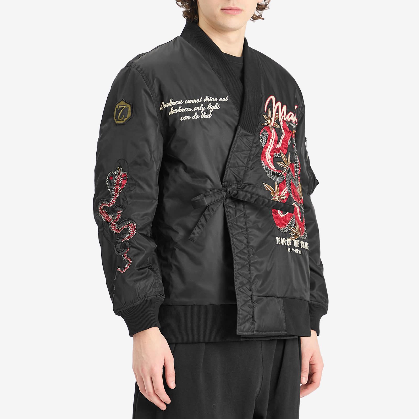 Maharishi Year Of The Snake Ma-1 Kimono Jacket in Black for Men | Lyst