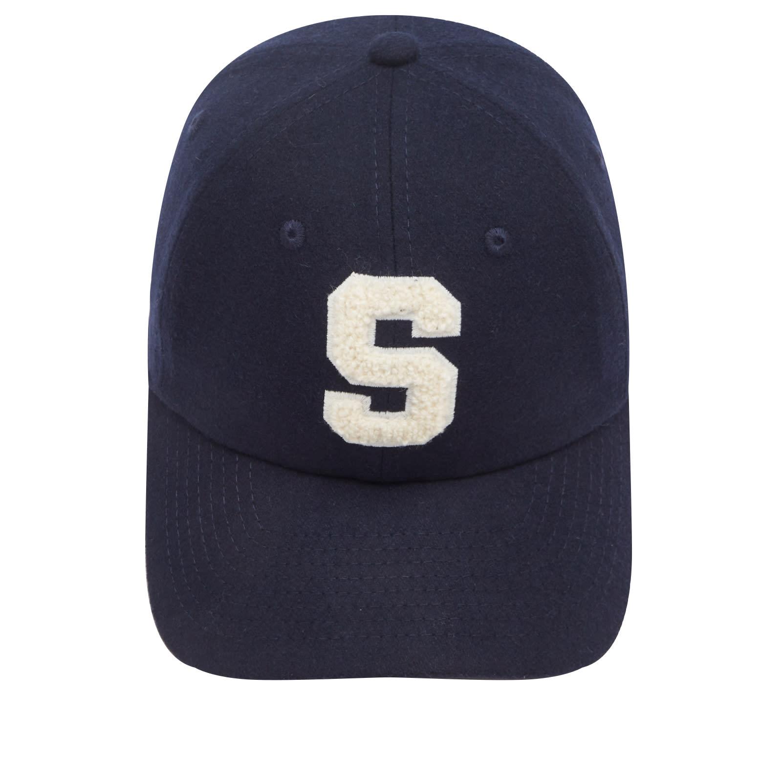 Sporty & Rich S Wool Hat ネイビー　キャップ　帽子 Sporty & Rich Boucle S Wool Hat in Blue | Lyst