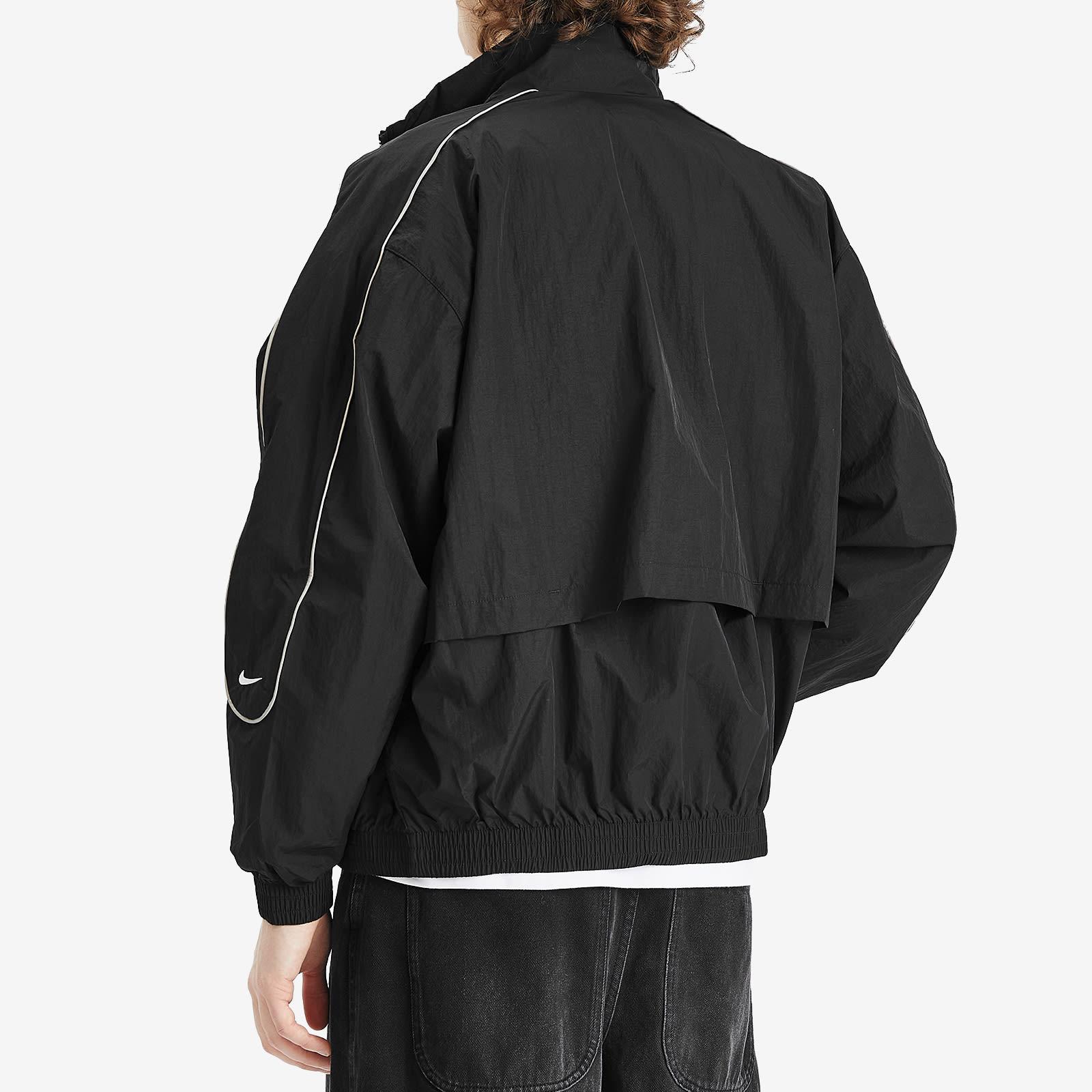 Nike Sportswear Solo Swoosh Woven Tracksuit Jacket in Black for