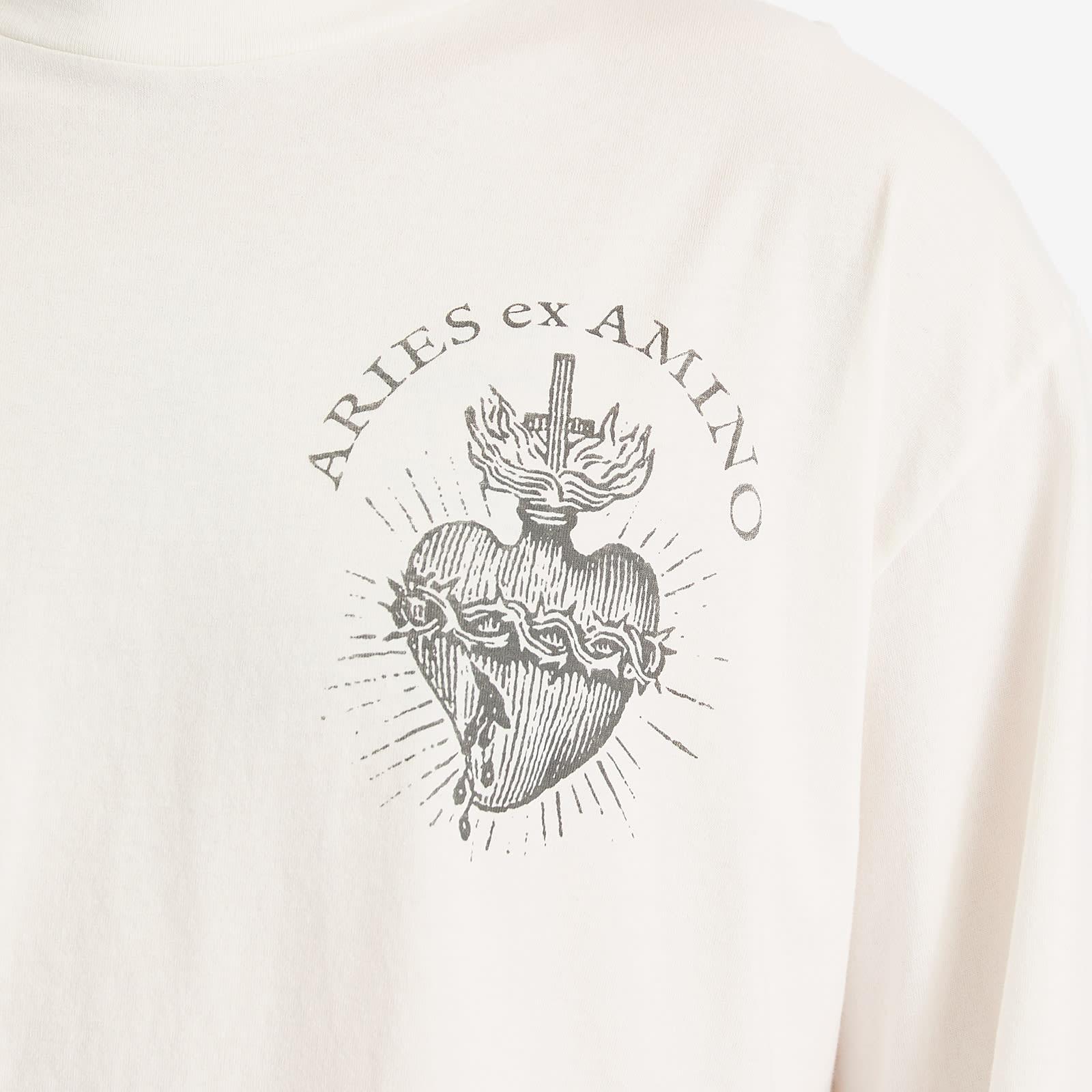 Aries Faded Ex Amino Long Sleeve T-Shirt in White for Men | Lyst