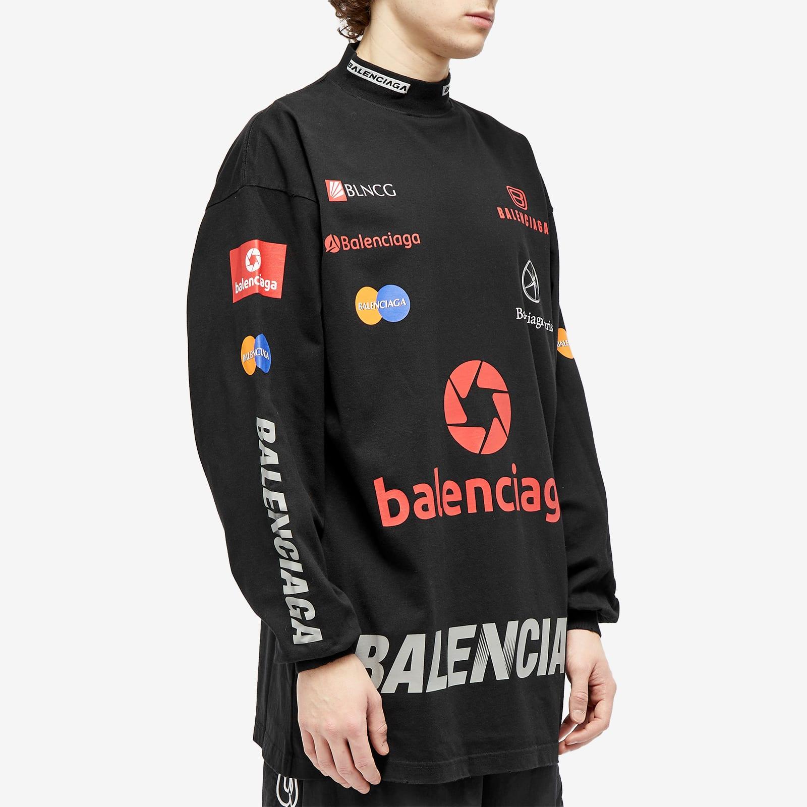 Balenciaga Long Sleeve League T-Shirt in Black for Men | Lyst Balenciaga Long Sleeve League T-Shirt in Black for Men | Lyst