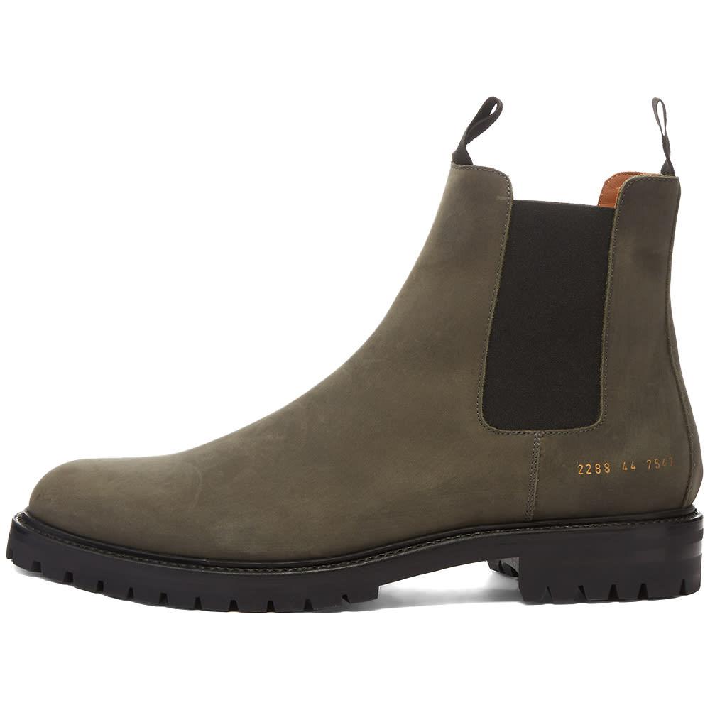 Common Projects Leather Winter Chelsea Boots in Black (Gray) for Men Lyst