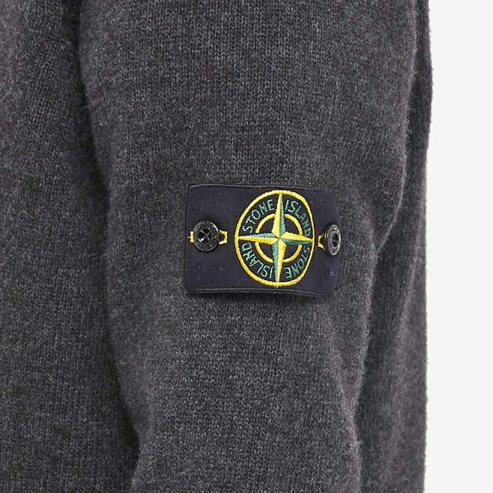 Stone Island Lambswool Quarter Button Knit in Gray for Men | Lyst