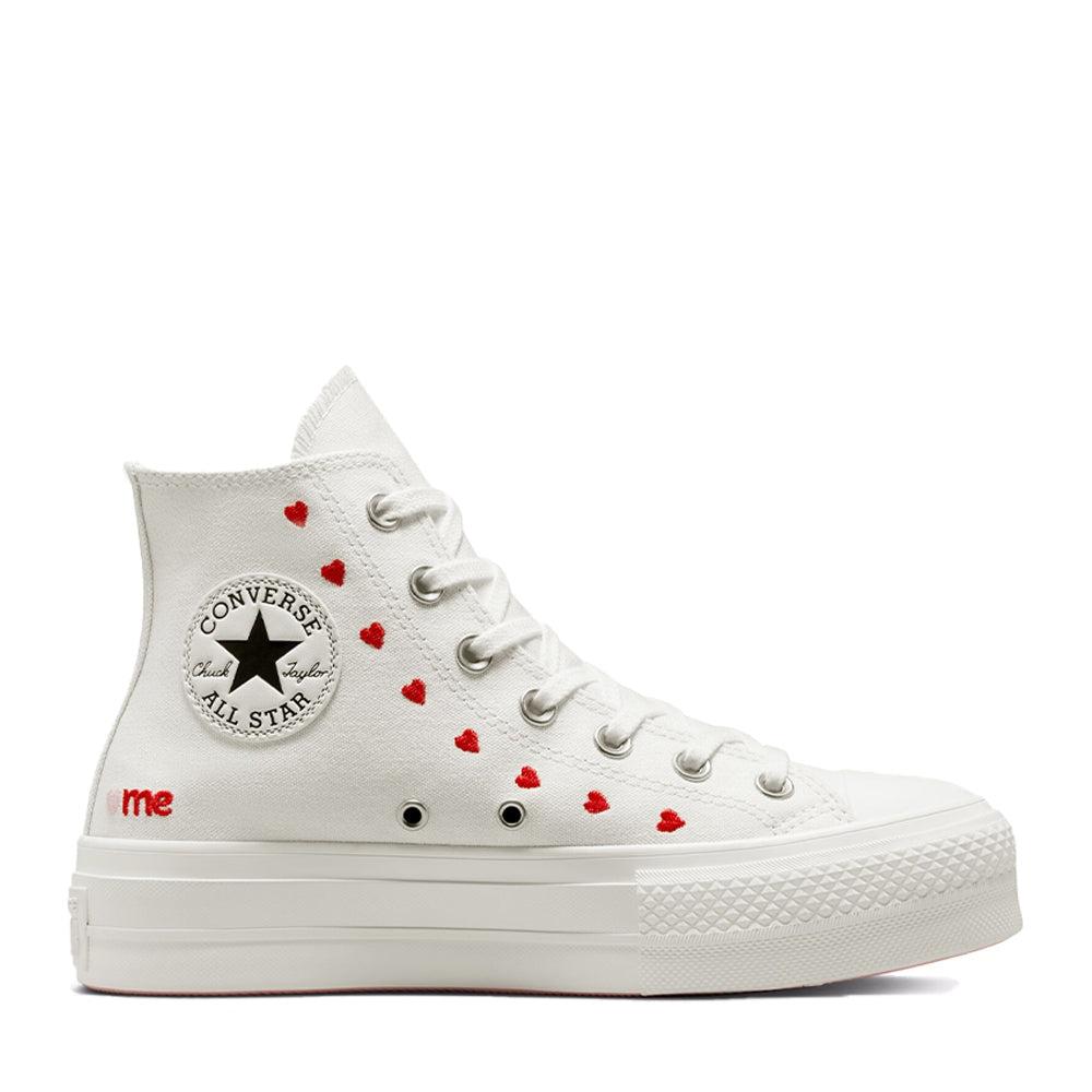 Converse Chuck Taylor All Star Lift Embroidered Hearts | Lyst UK