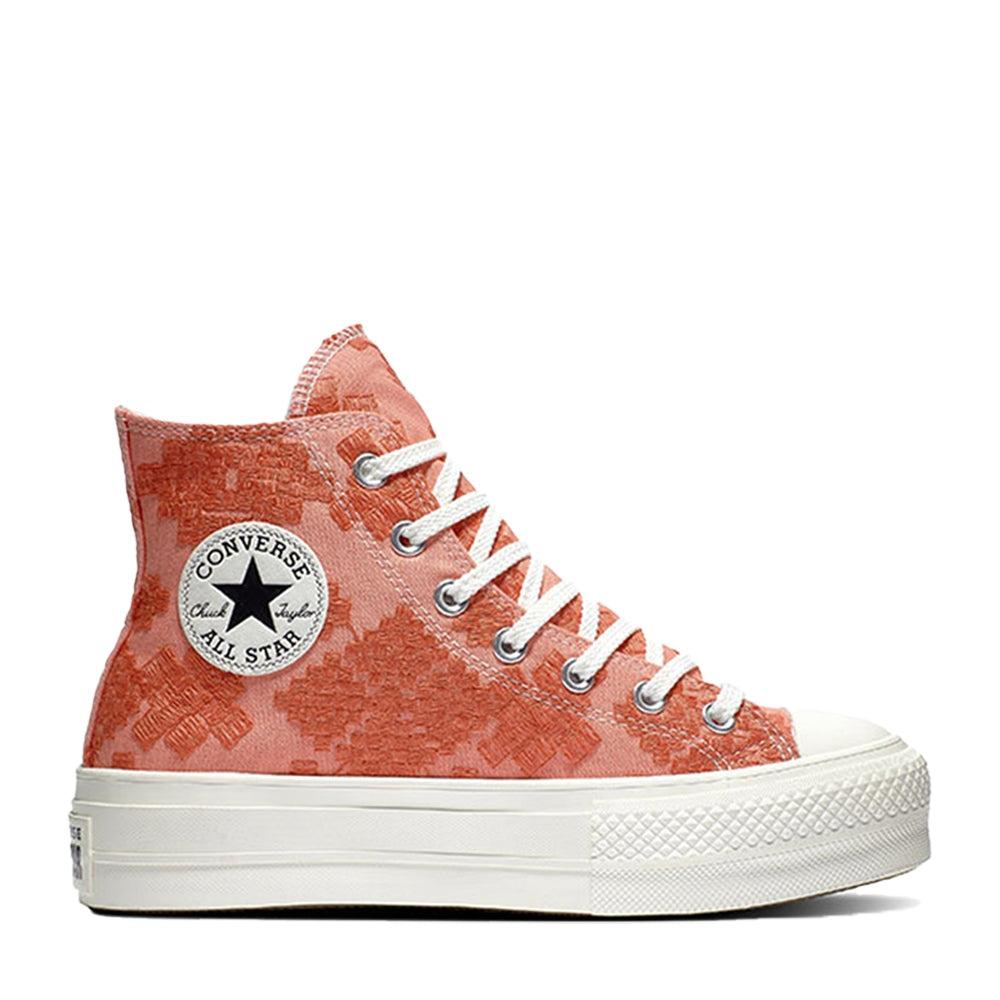 Converse Chuck Taylor All Star Lift Festival Broderie in Pink | Lyst