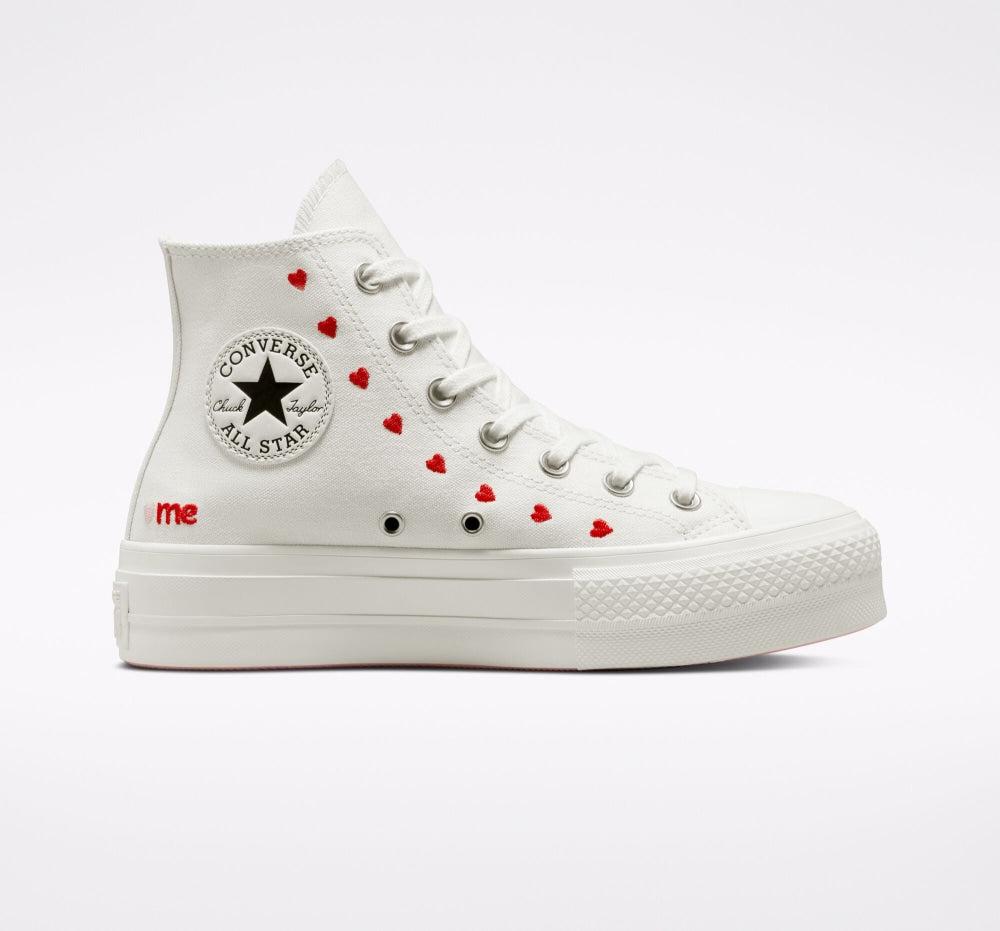 Converse Chuck Taylor All Star Lift Embroidered Hearts | Lyst