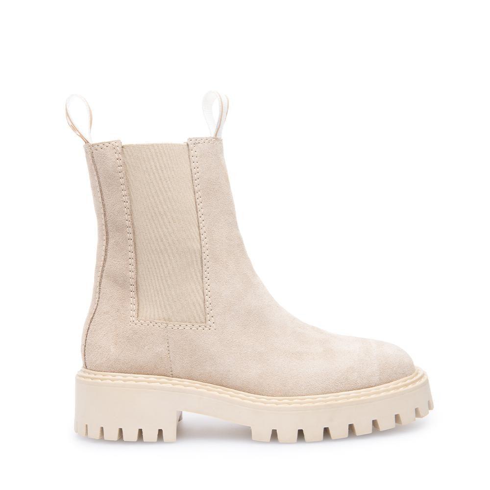 Last Daze Taupe Suede Chelsea Boots in Natural - Lyst