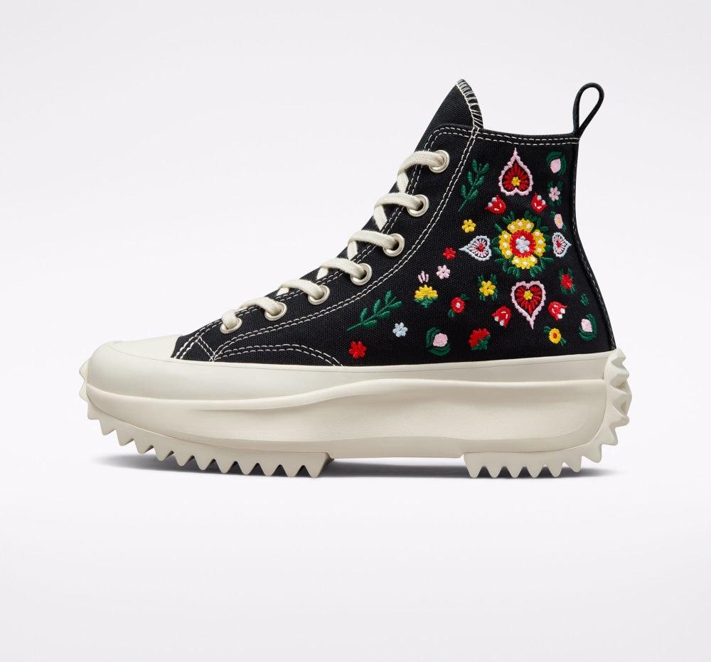 run star hike converse embroidered floral
