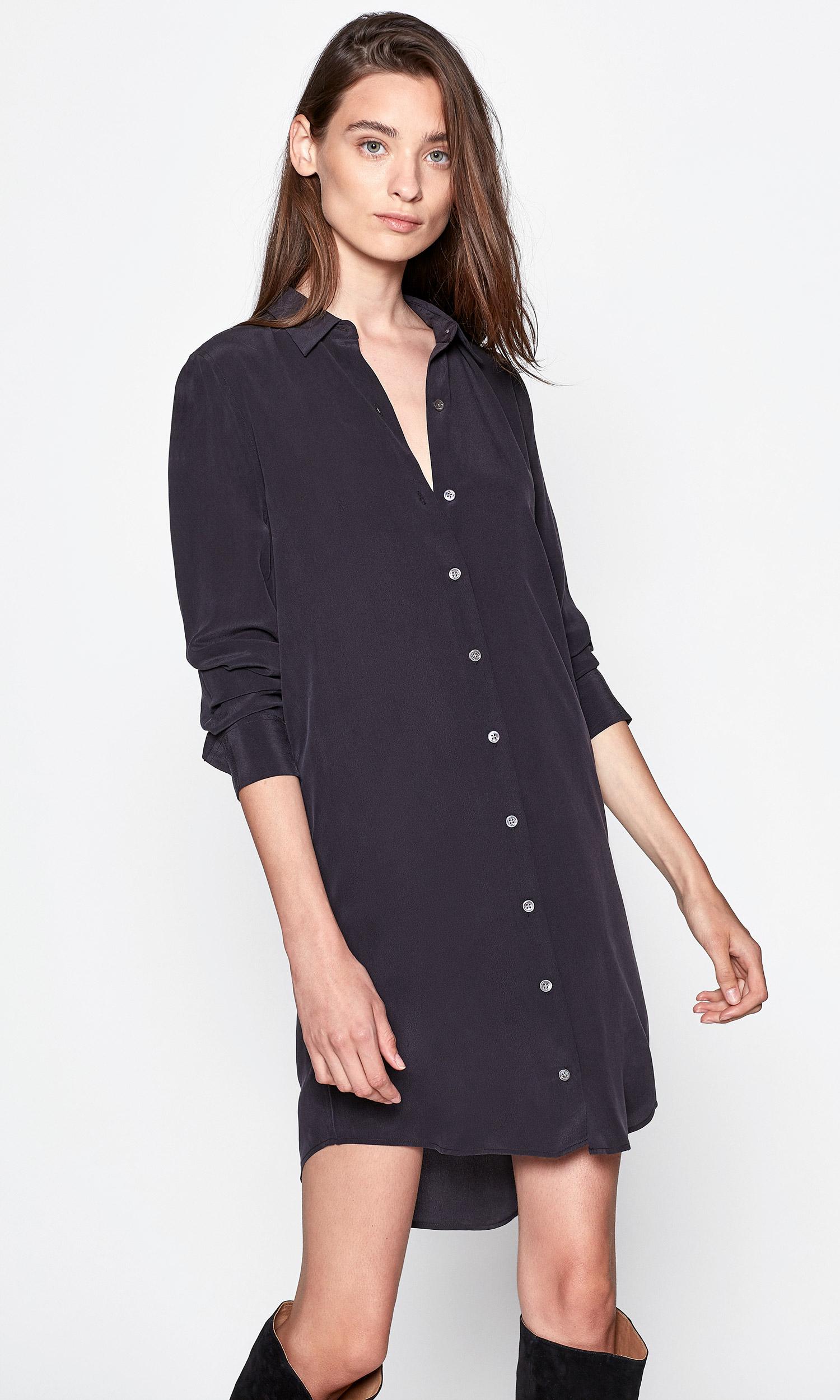 Equipment Essential Silk Dress By in Black Lyst