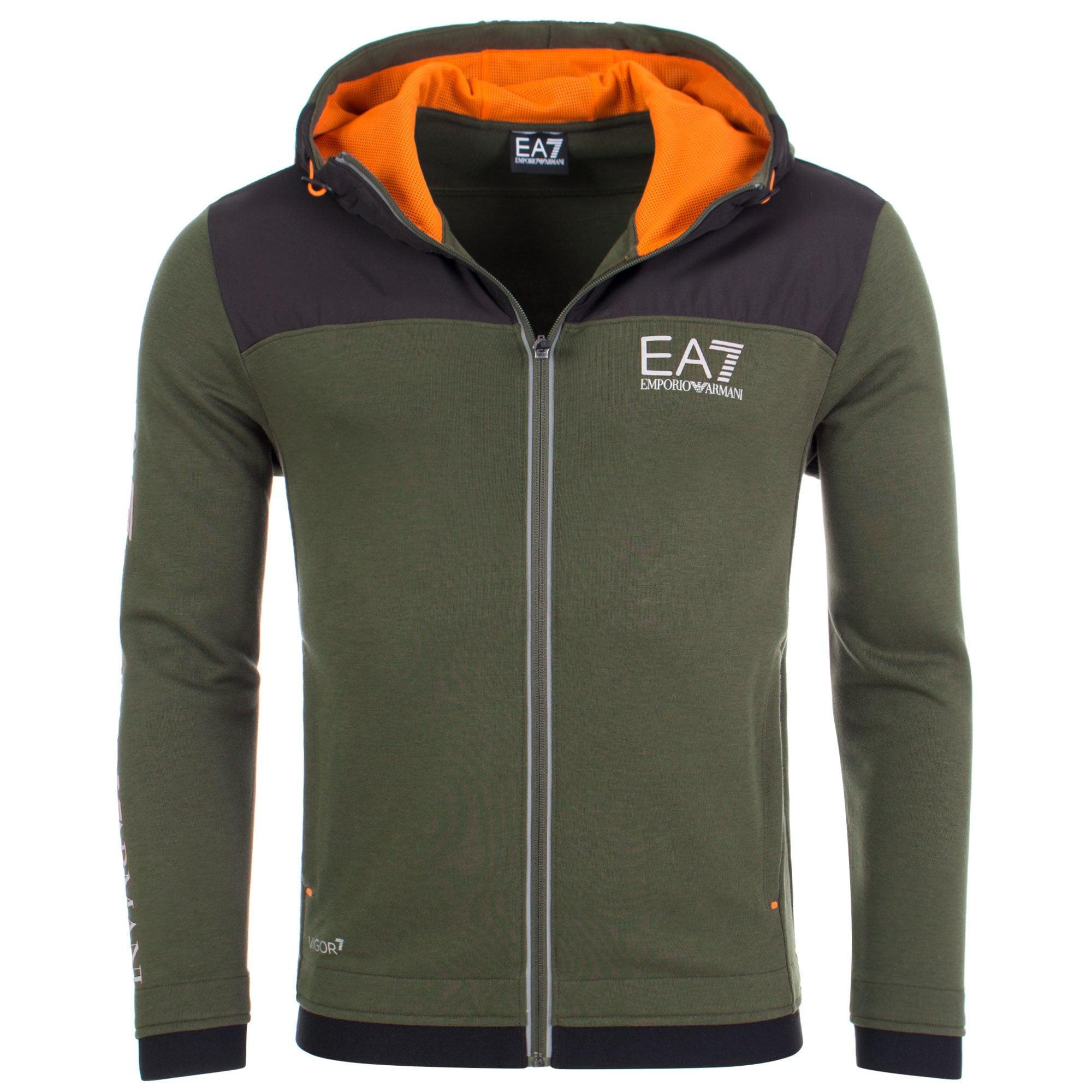 ea7 khaki hoodie