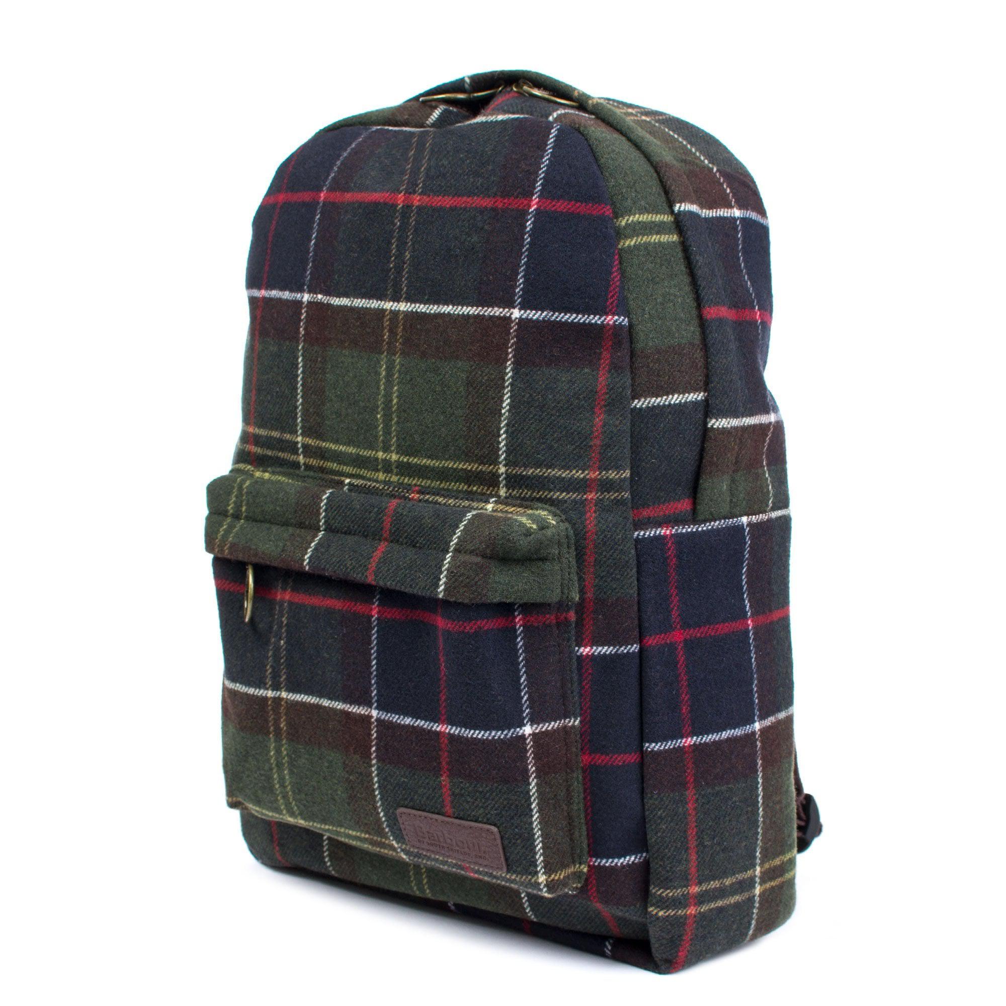 Barbour Wool Carrbridge Classic Tartan Backpack In Green for Men - Lyst