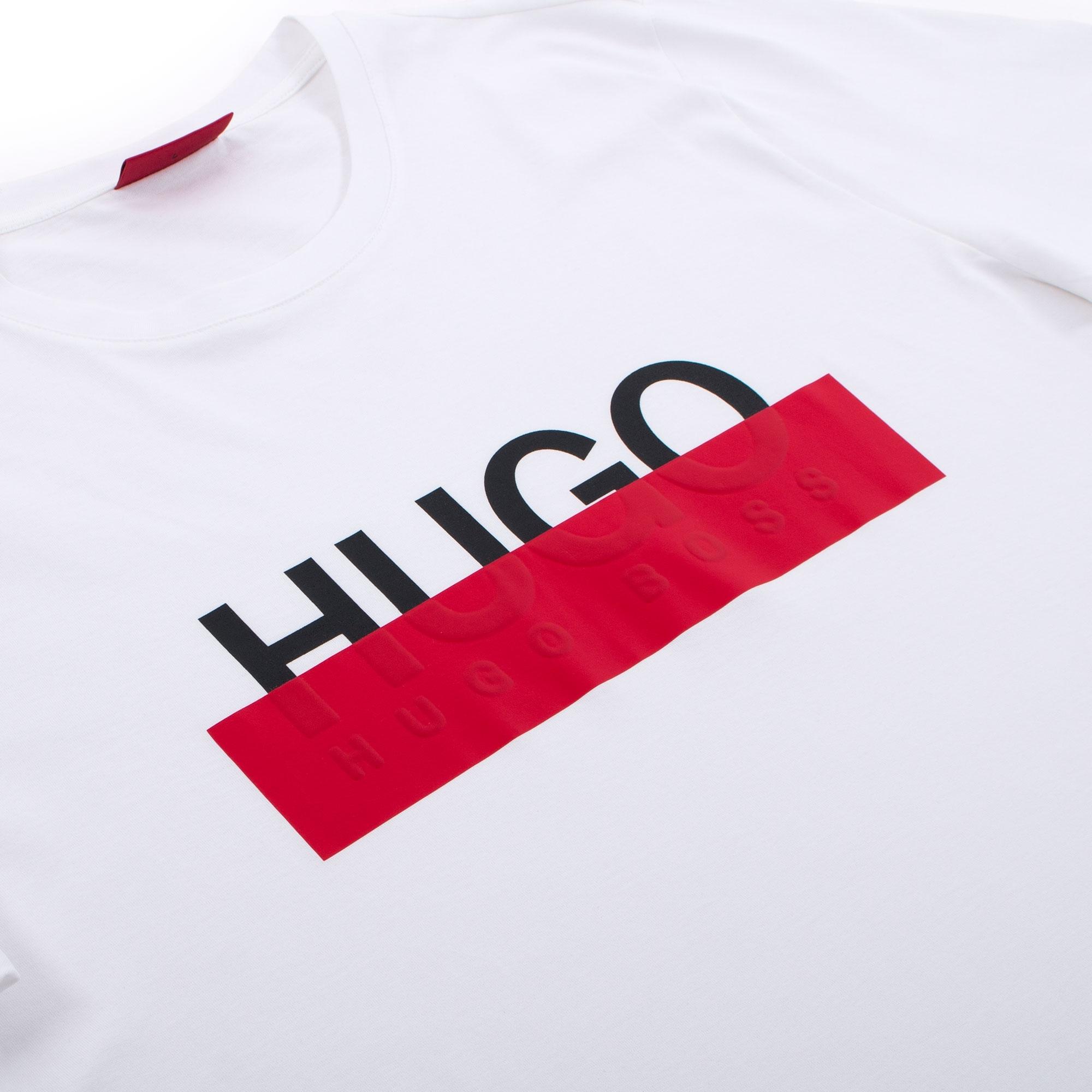 hugo boss olive logo t shirt