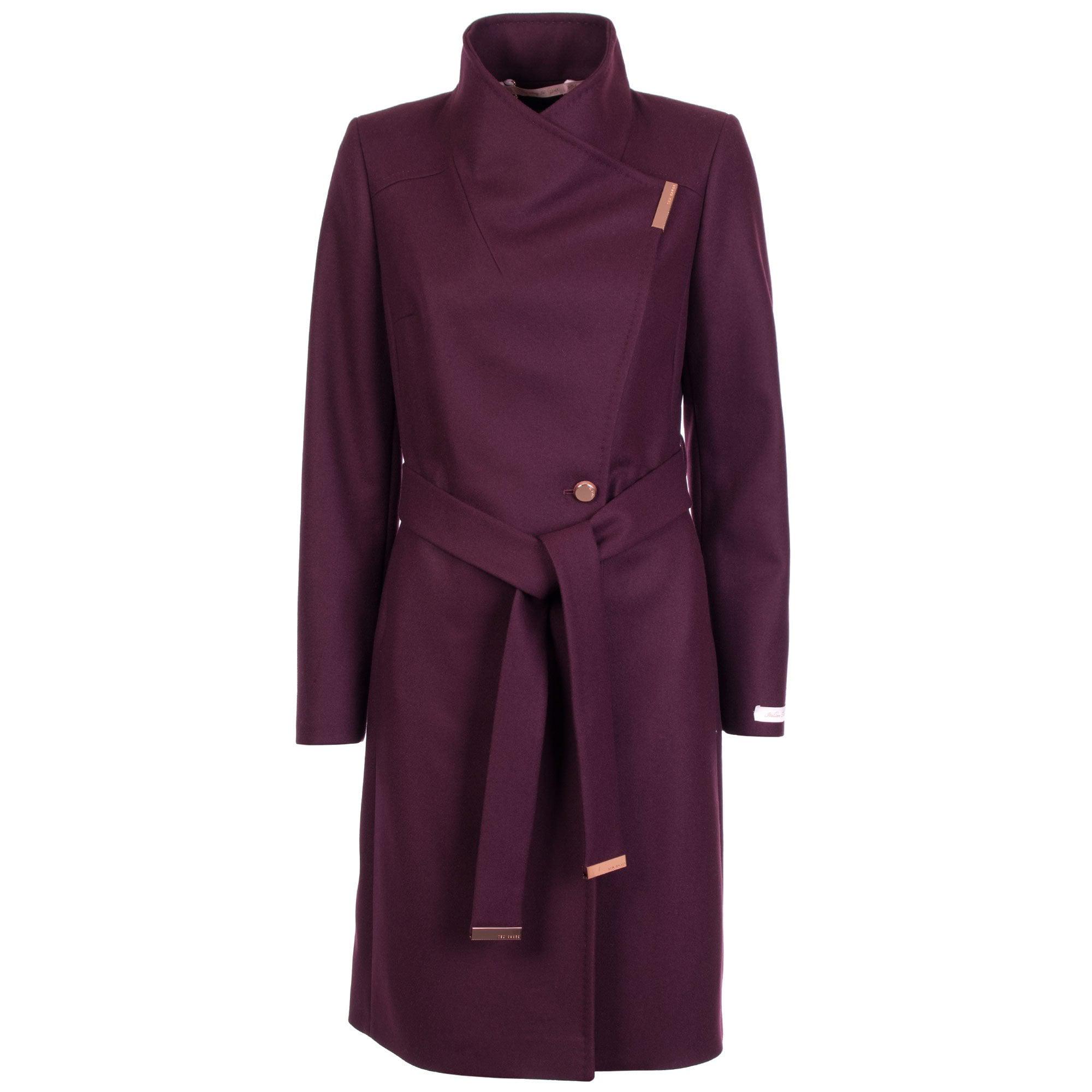 ted baker sandra midi wool wrap coat