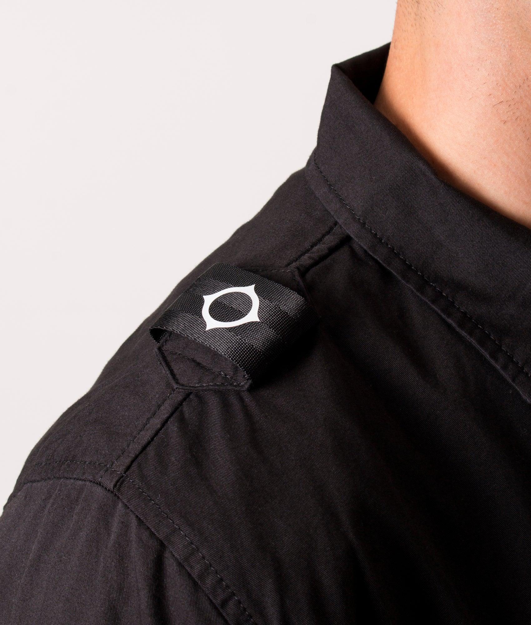 Ma Strum Full Zip Overshirt in Black for Men Lyst UK