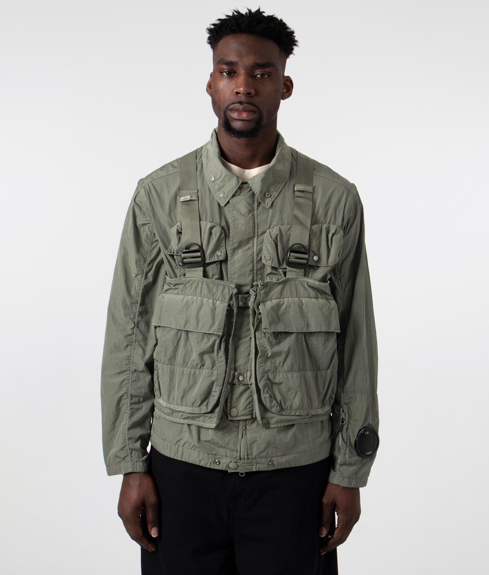 C.P. Company Chrome-r Goggle Utility Jacket in Green for Men | Lyst UK