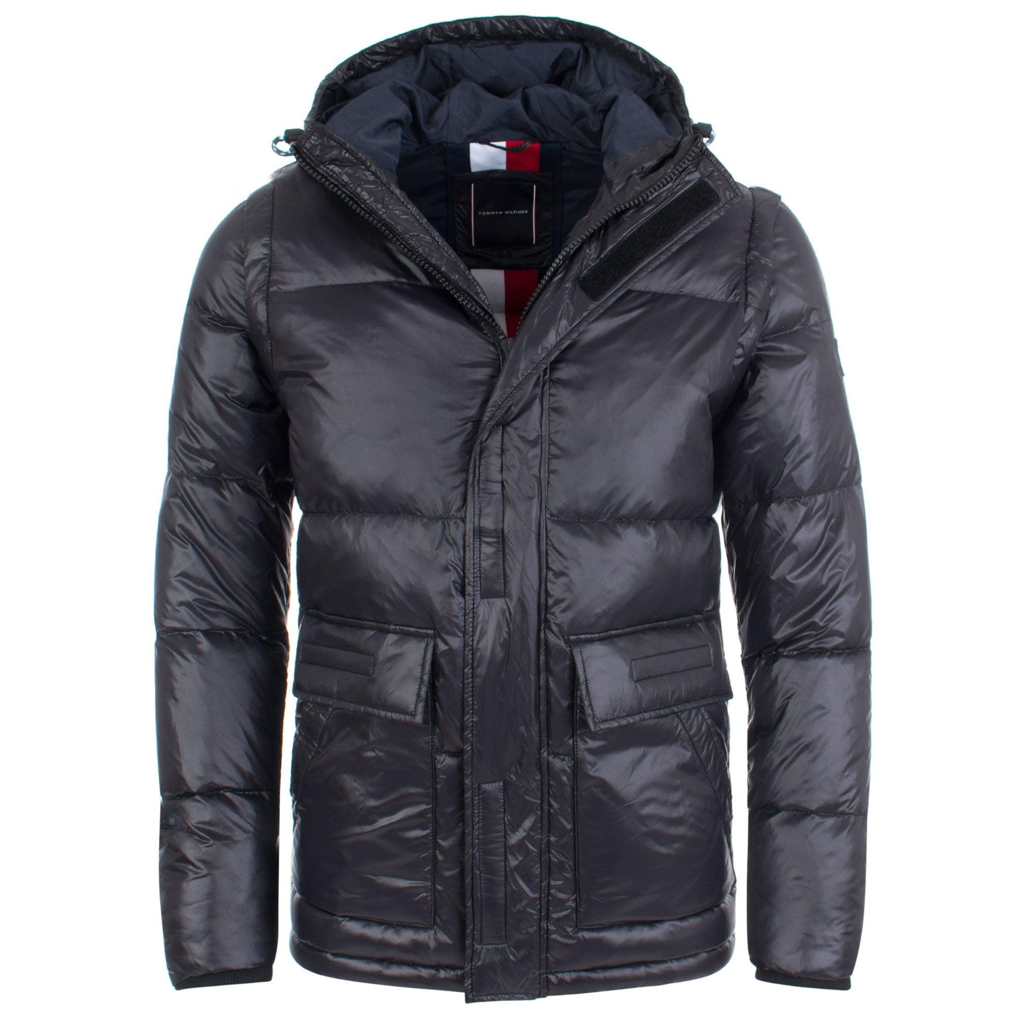tommy hilfiger removable hooded bomber