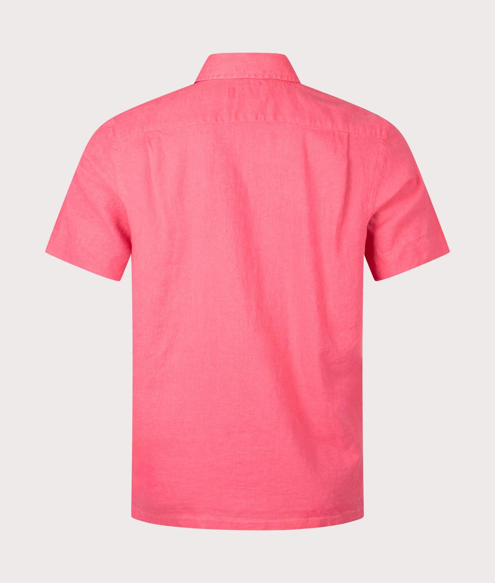 Pink short sleeve ralph lauren shirt hot sale