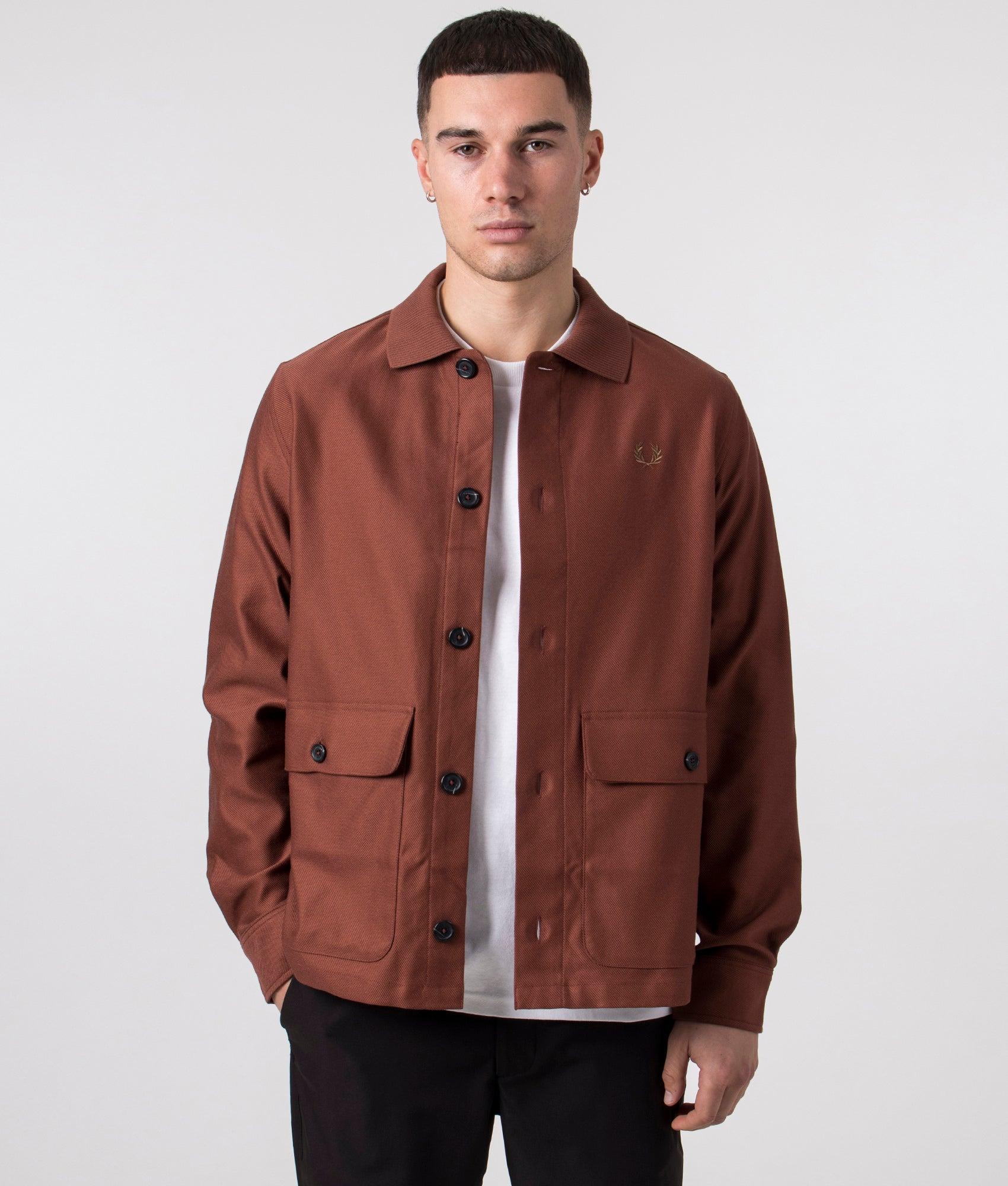 Fred perry utility shop overshirt camel