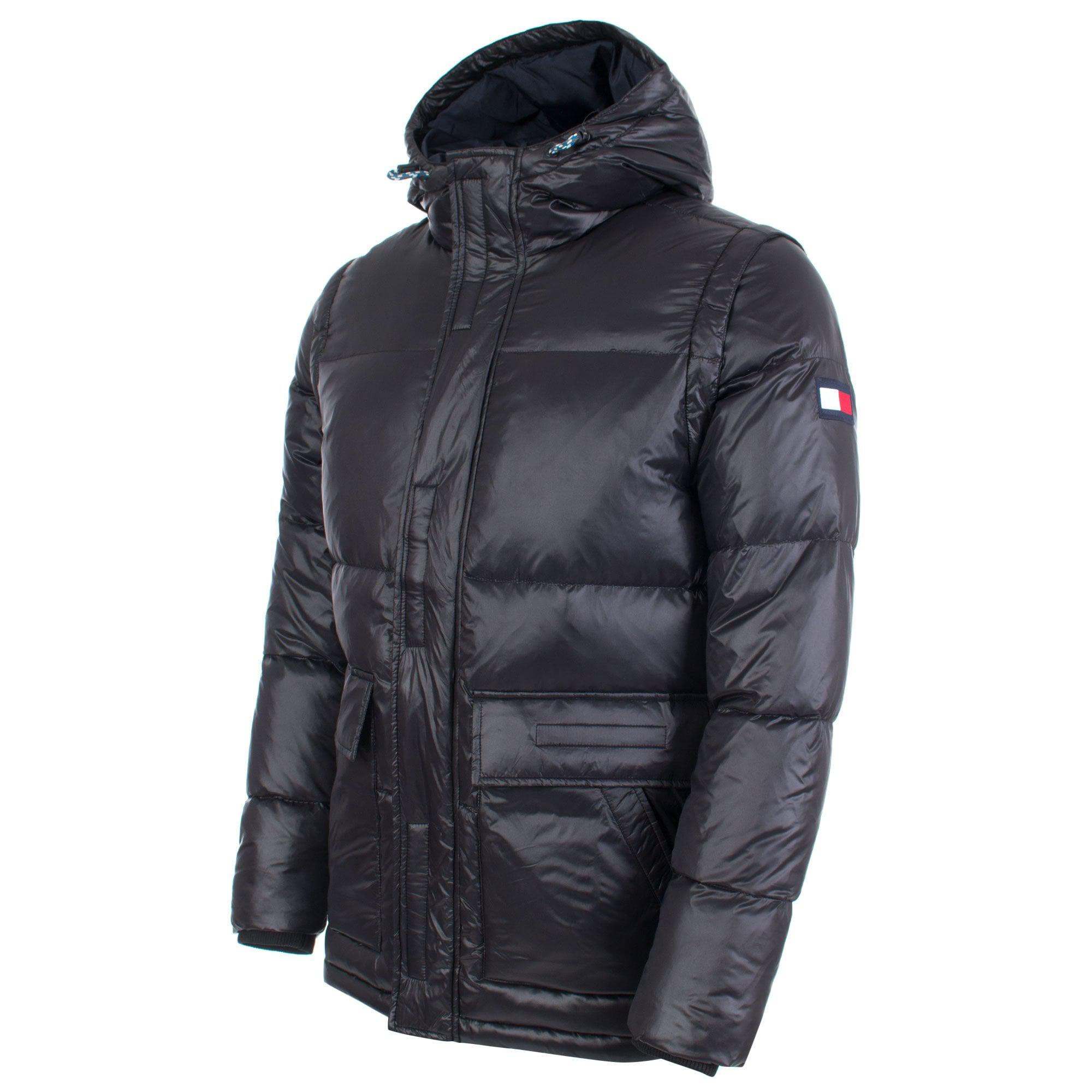tommy hilfiger removable hooded bomber