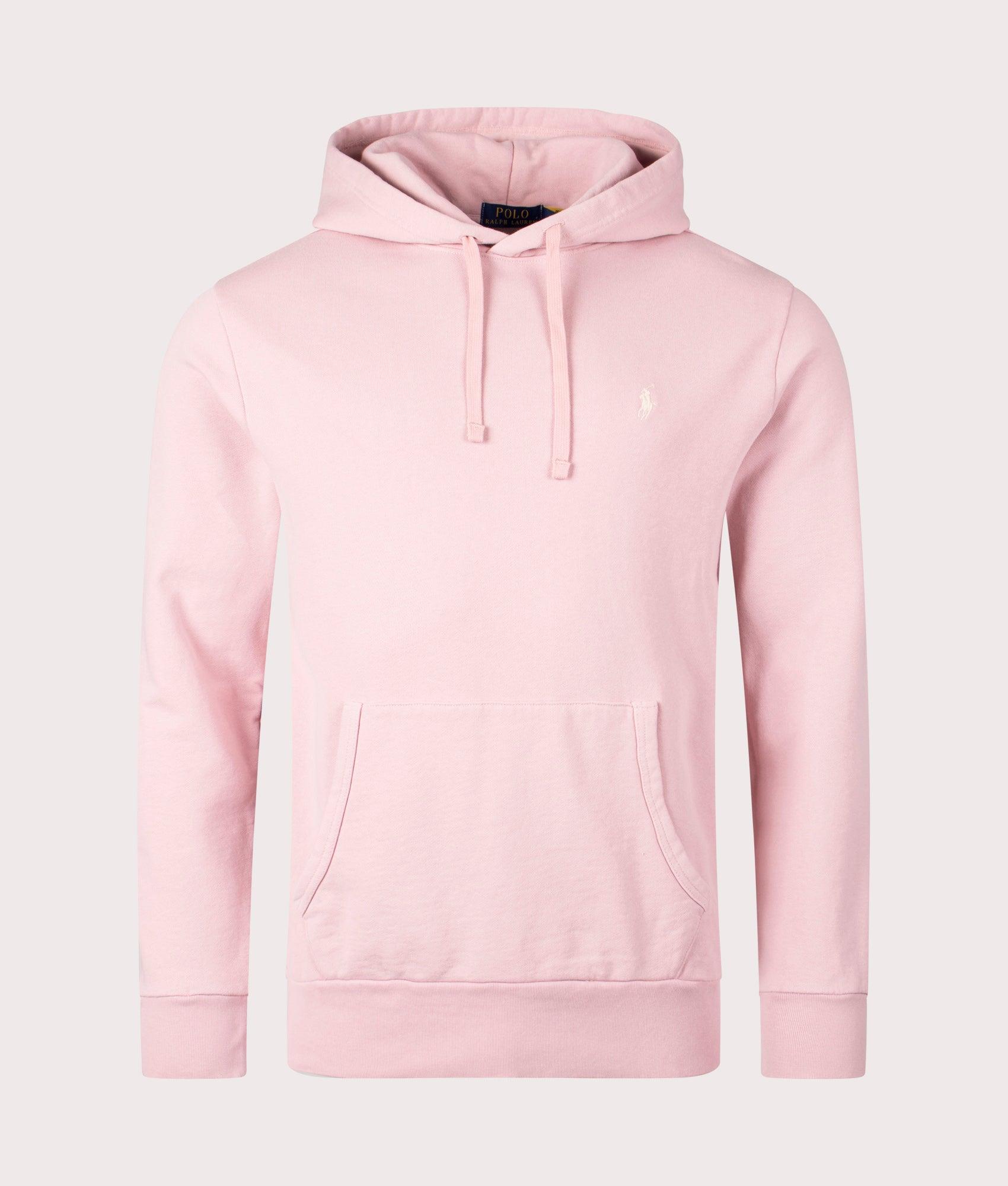 Mens pink polo hoodie on sale