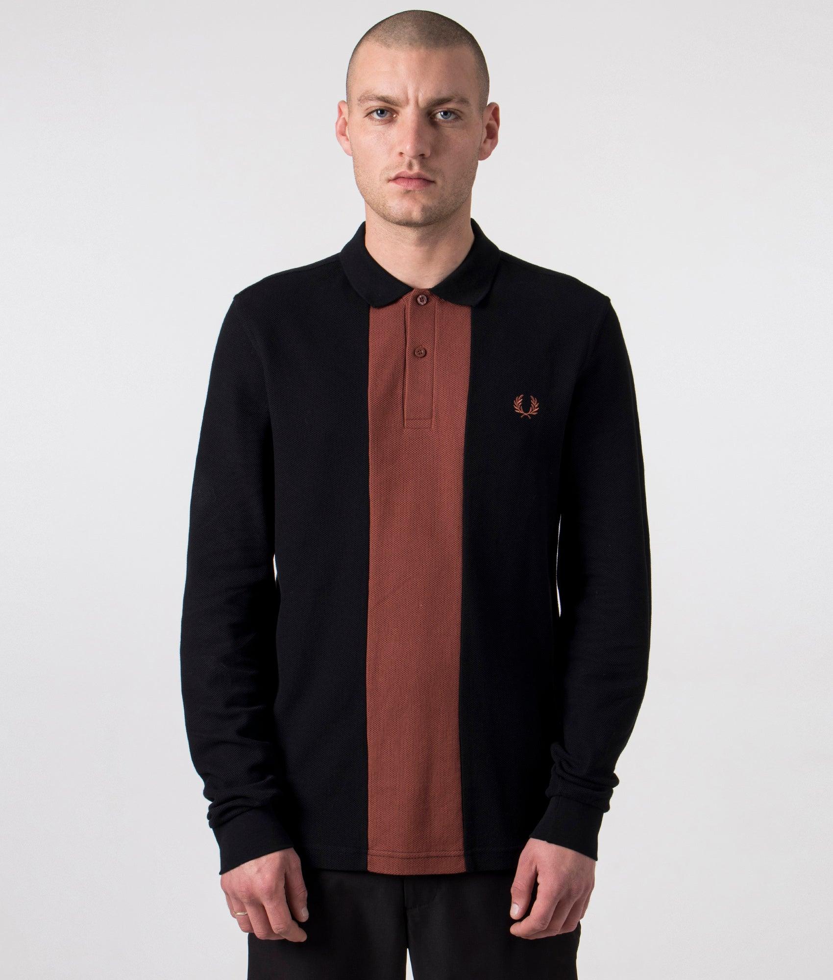 Fred perry clearance panelled pique polo