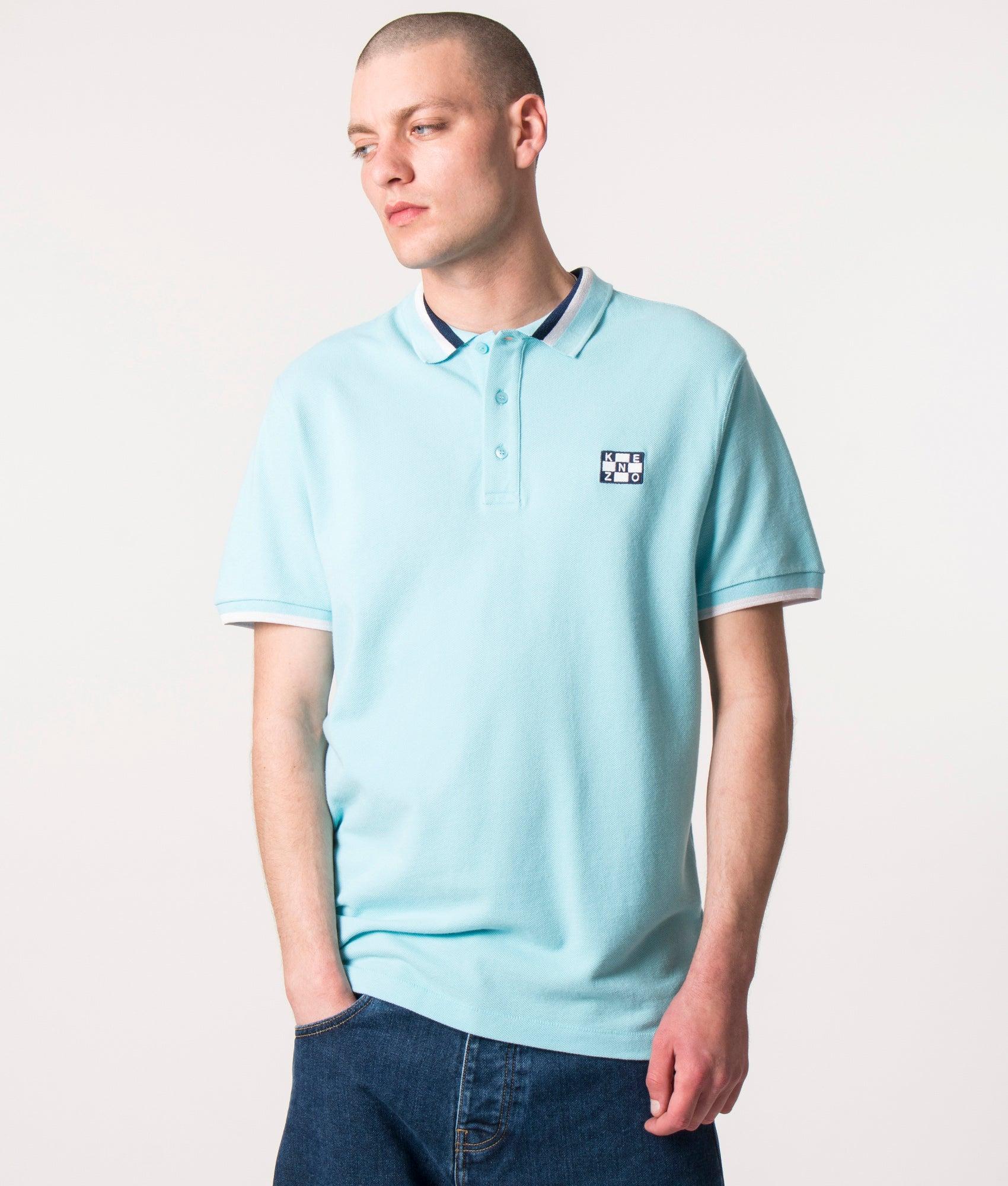 KENZO Slim Fit Nautical Polo Shirt in Blue for Men Lyst UK