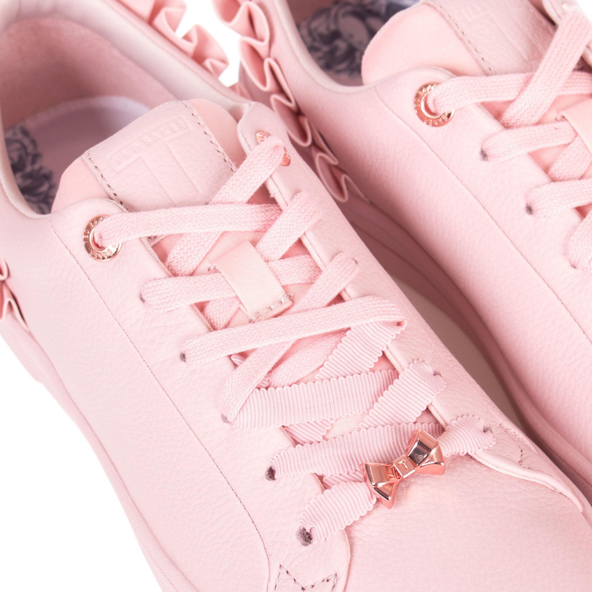 ted baker pink ruffle trainers