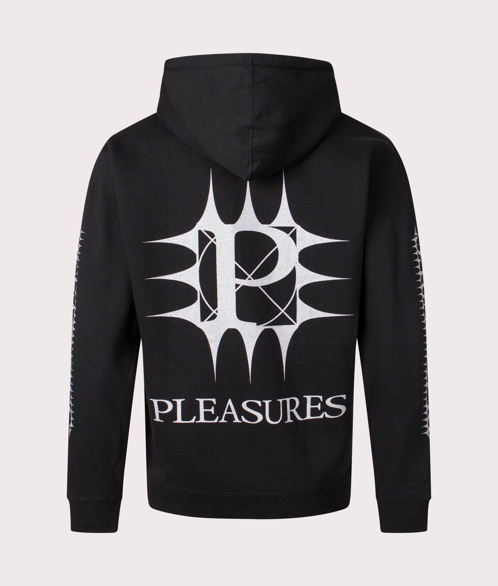 Pleasures logo hoodie shop