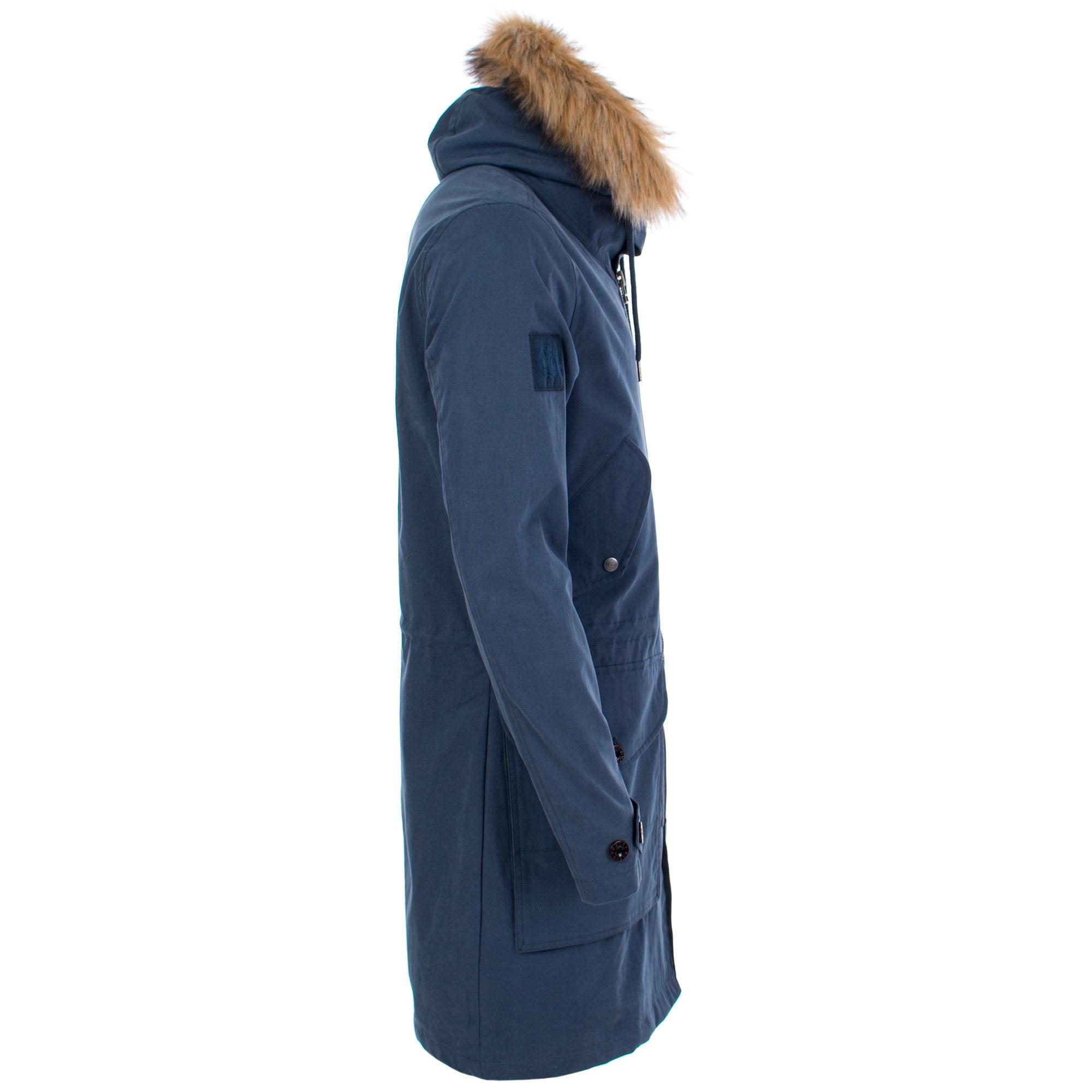 pretty green faux fur trim hooded parka