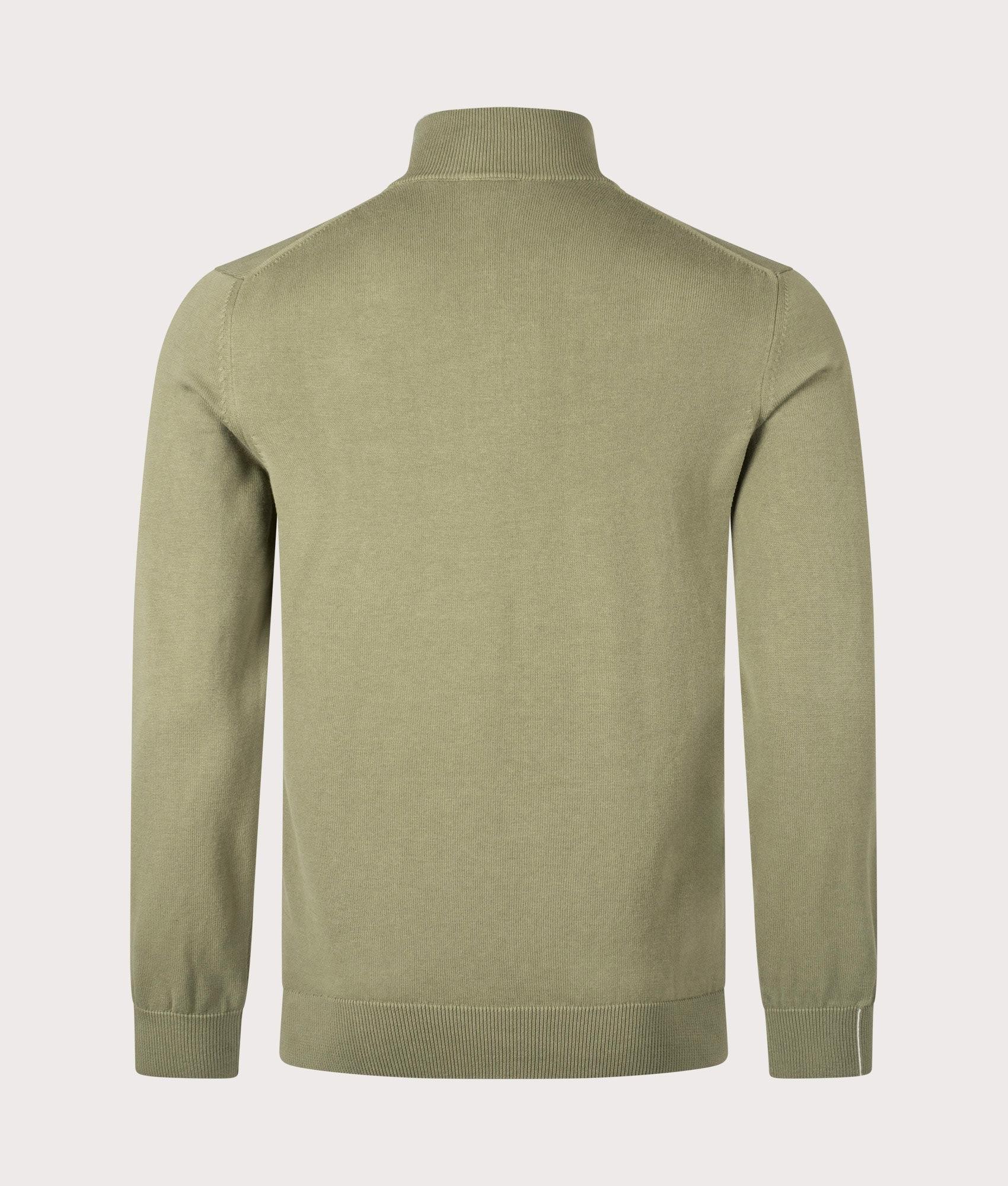 Lacoste Quarter Zip Knit in Green for Men Lyst UK