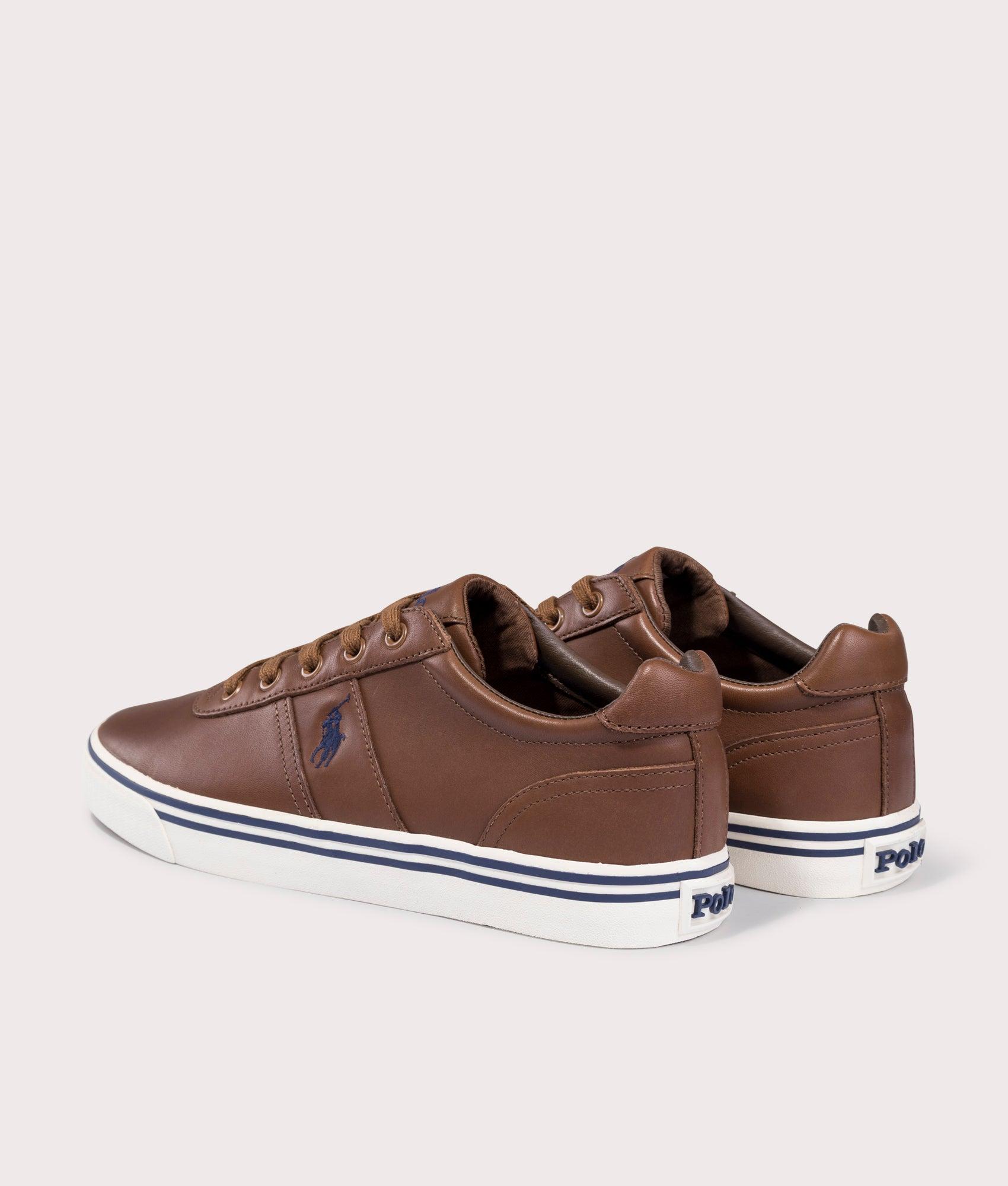Polo Ralph Lauren Hanford Leather Sneakers in Brown for Men 