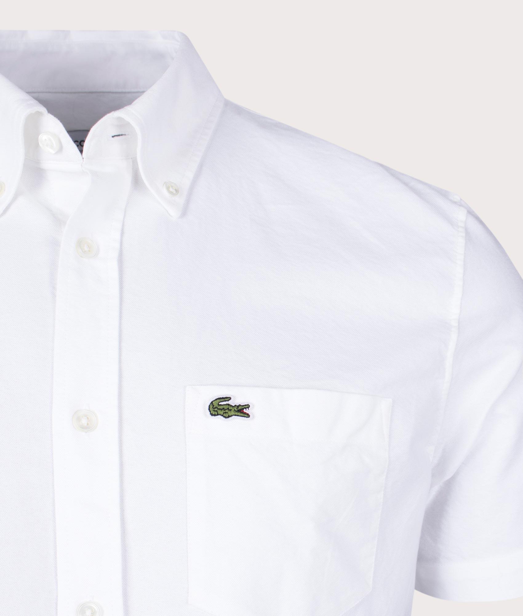 Lacoste white shop short sleeve shirt