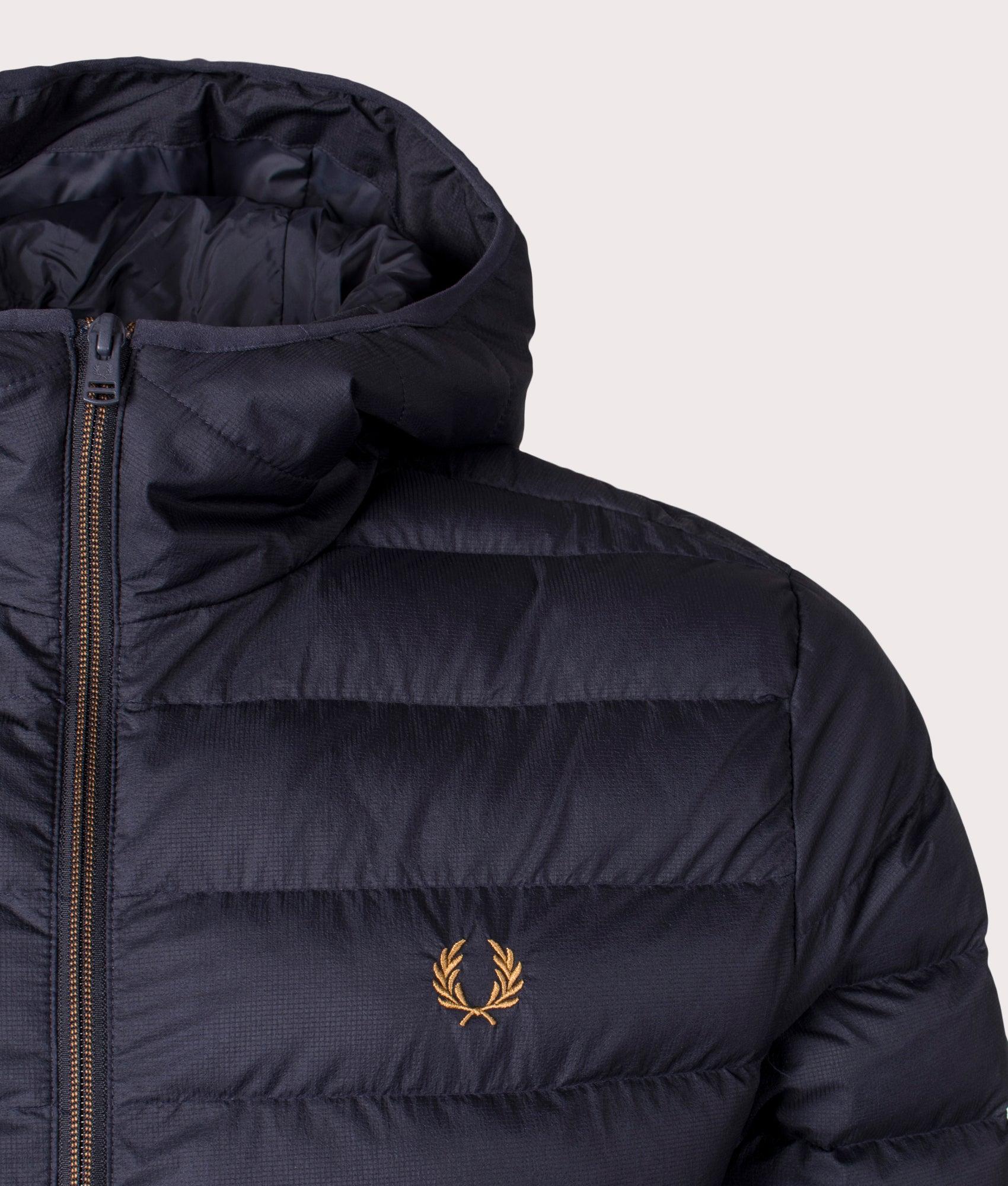 Mens Coats Fred Perry Hooded Puffer Jacket Fred Perry Stockport