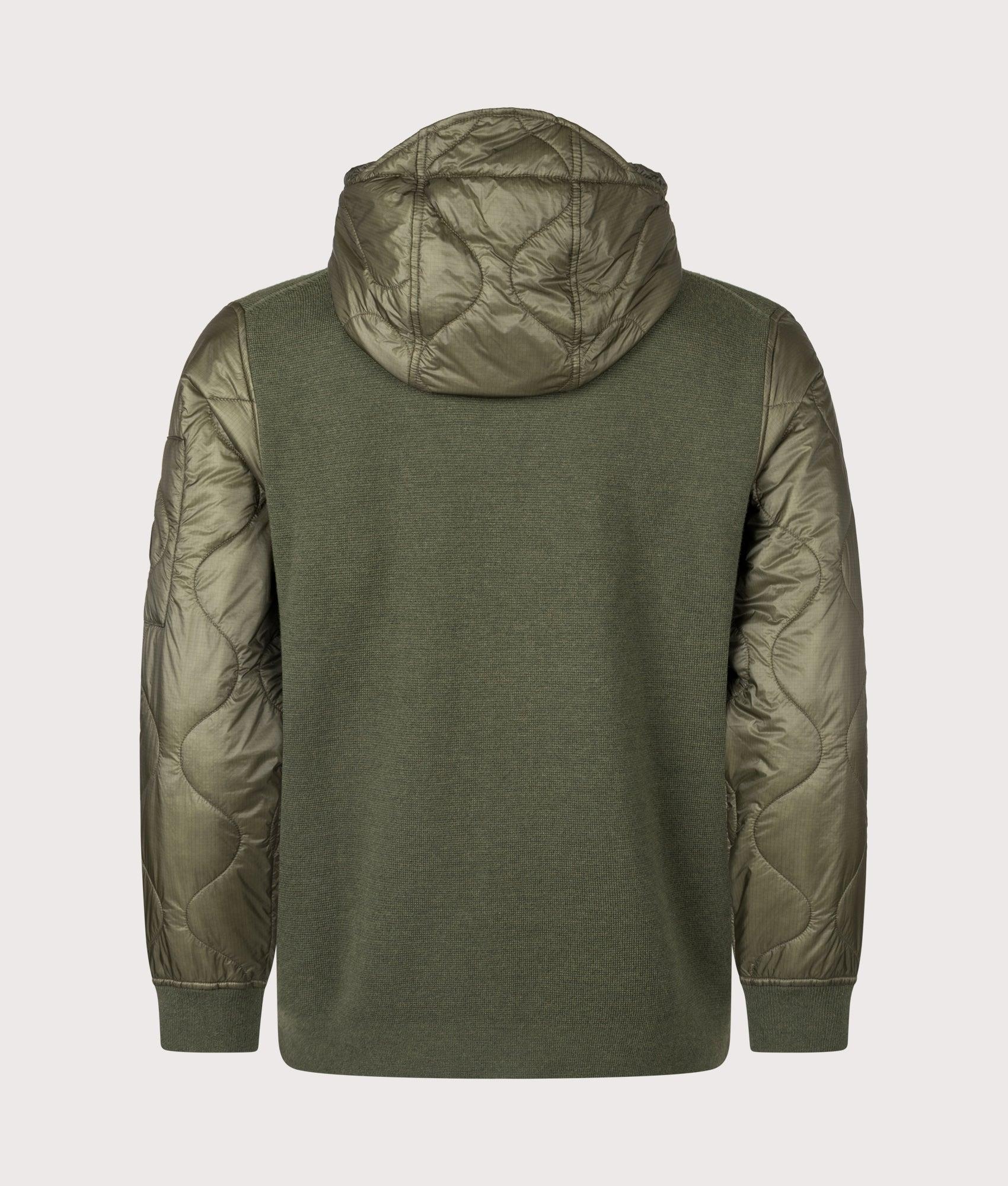 Company Extrafine Merino Wool Mixed Hooded Zip Shell