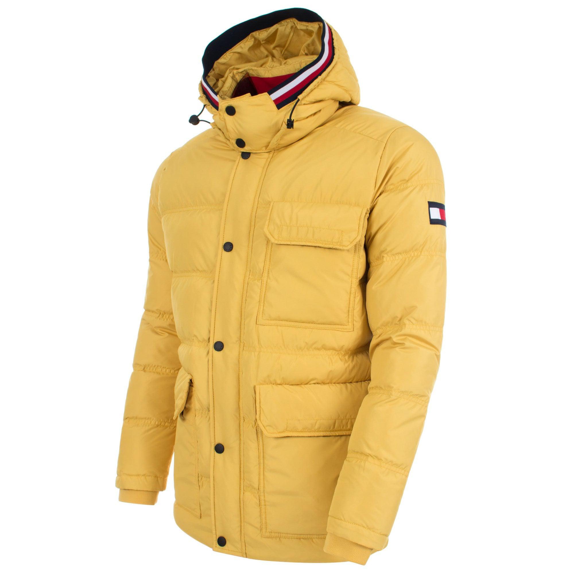 tommy hilfiger yellow bomber jacket