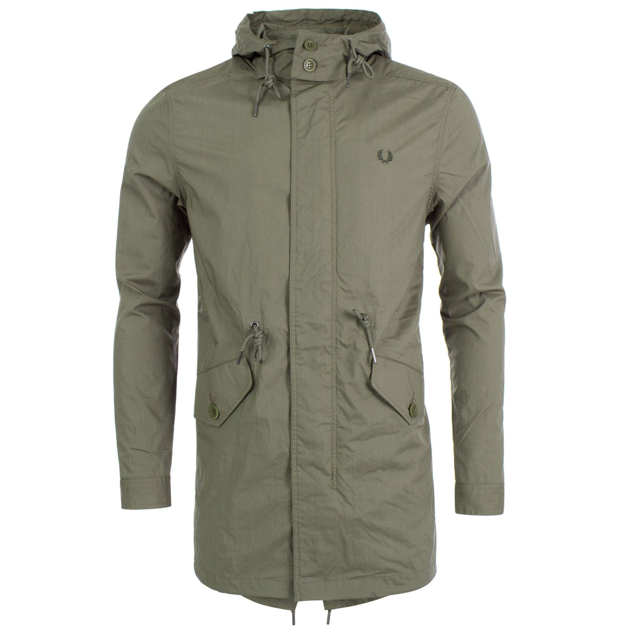 fred perry parka olive